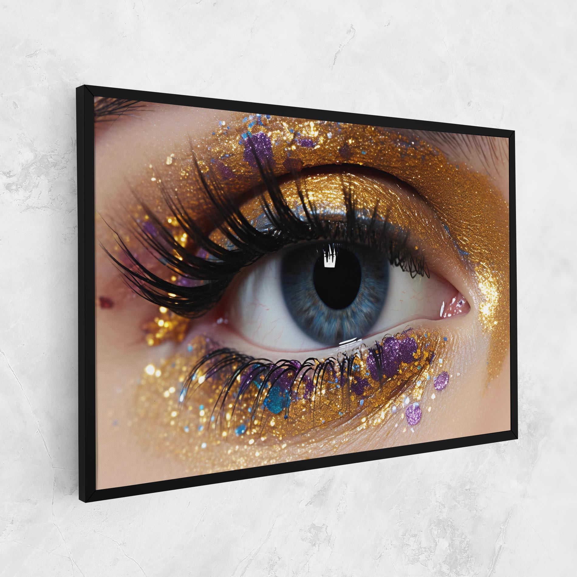 Tablou Canvas Blue Eye Make Up mockup 1