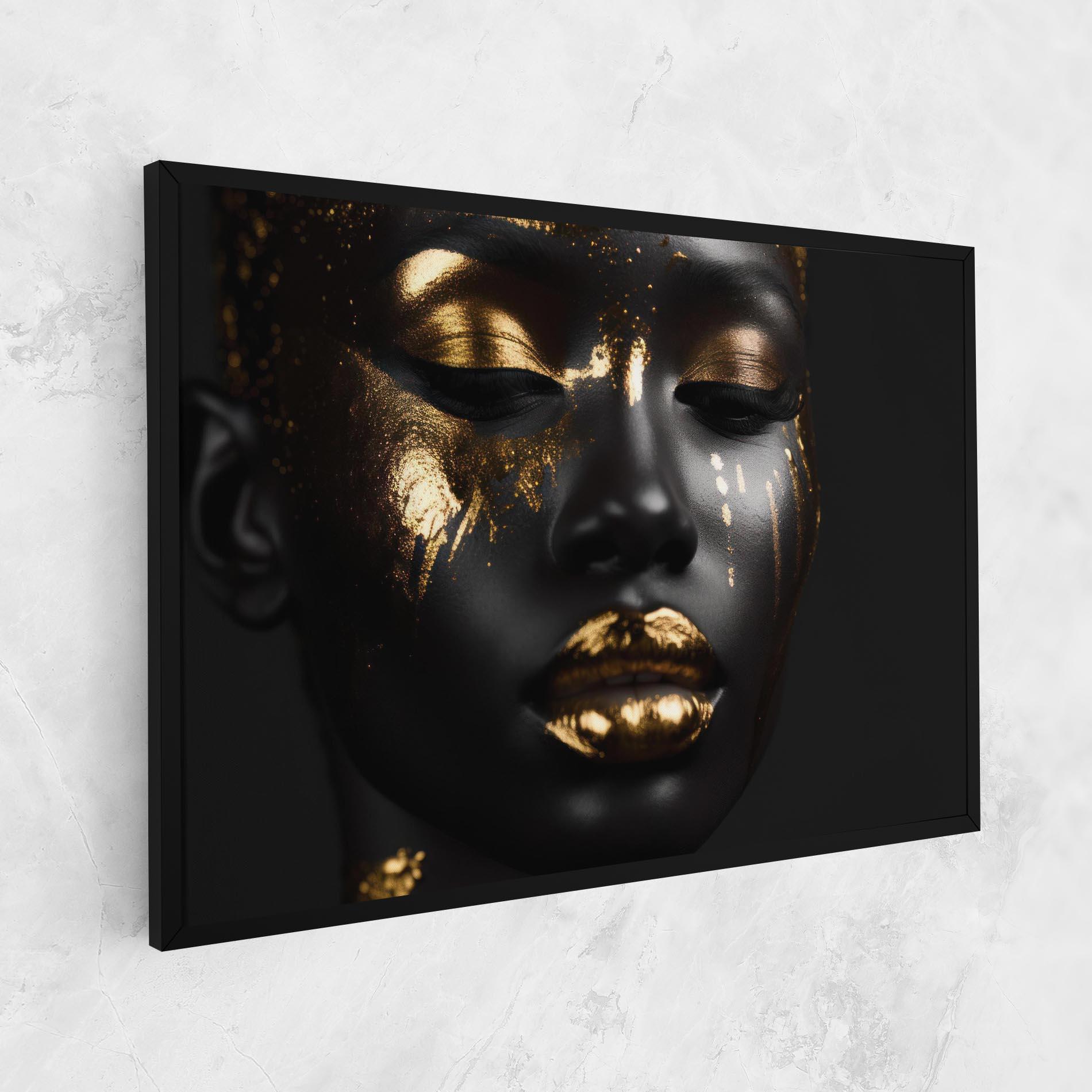 Tablou Canvas Gold Eyes Makeup mockup 1