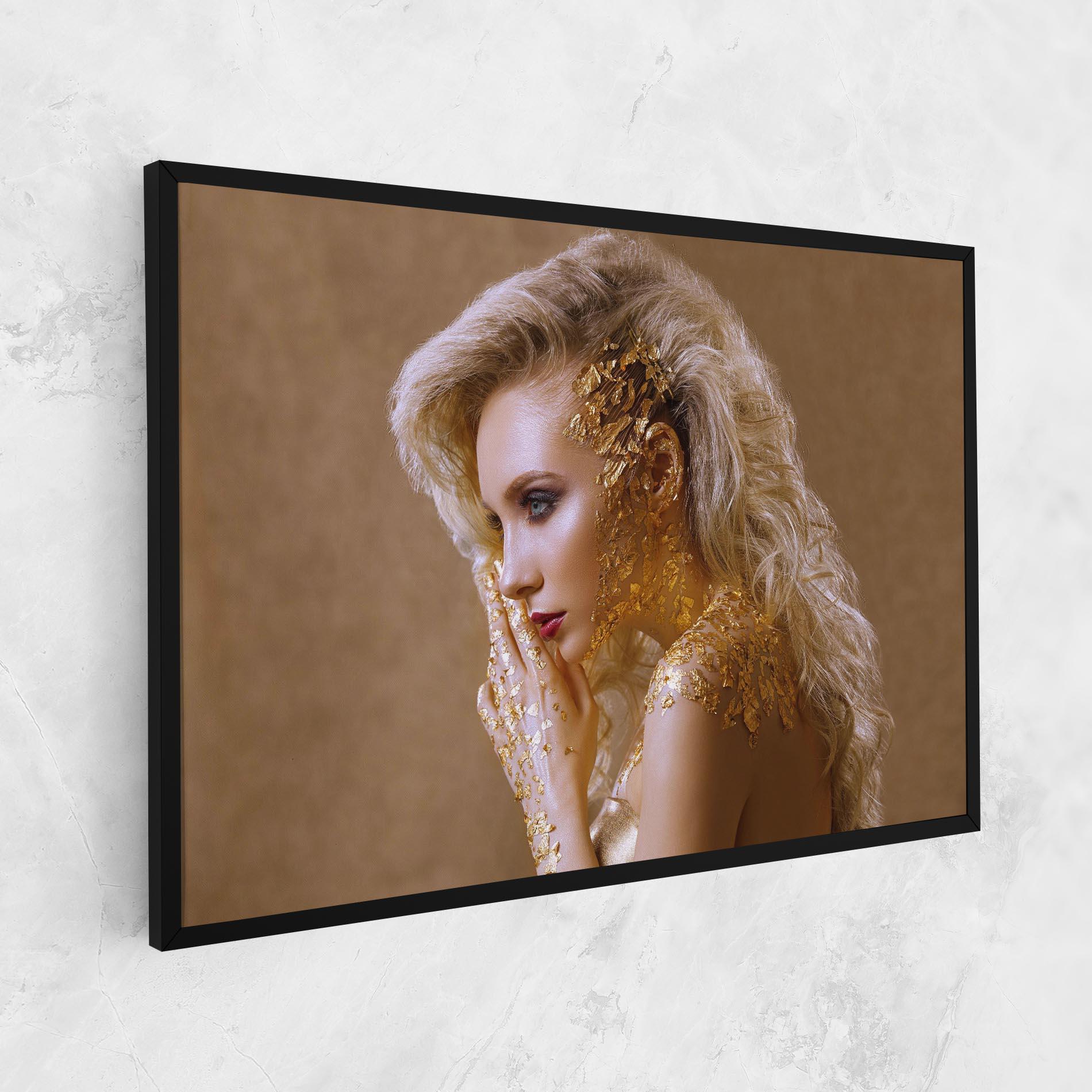 Tablou Canvas Gold Paper Makeup mockup 1