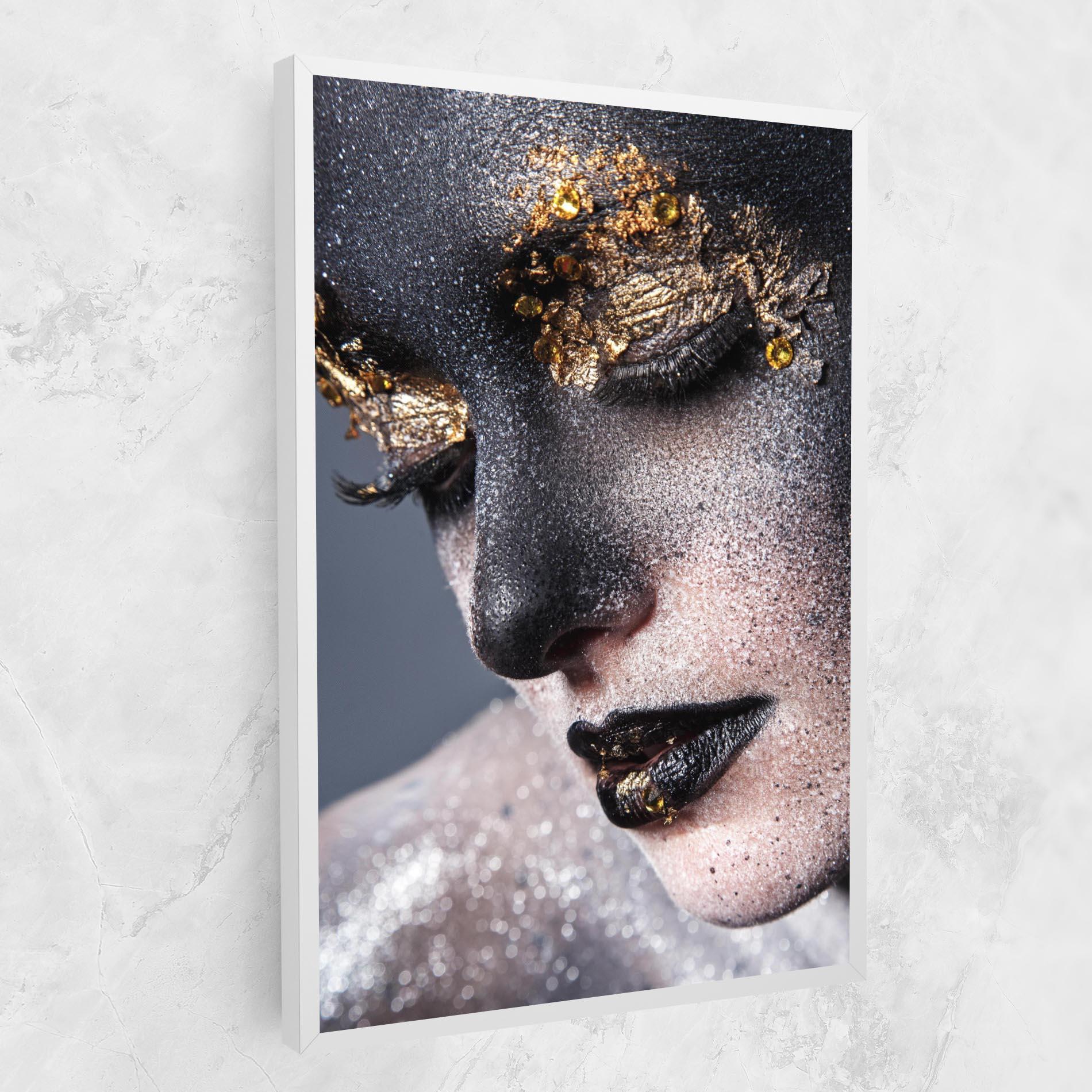 Tablou Canvas Beautiful Gold Artistic Makeup mockup 1