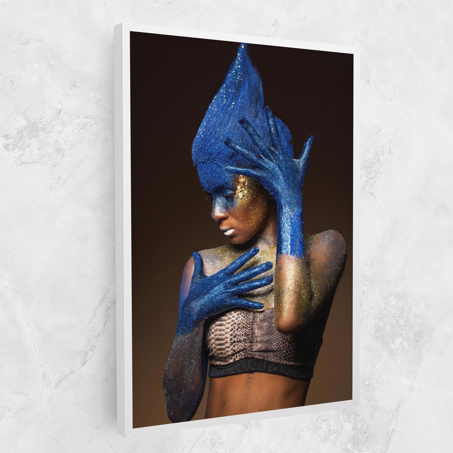 Tablou Canvas Blue Hands Makeup mockup 1