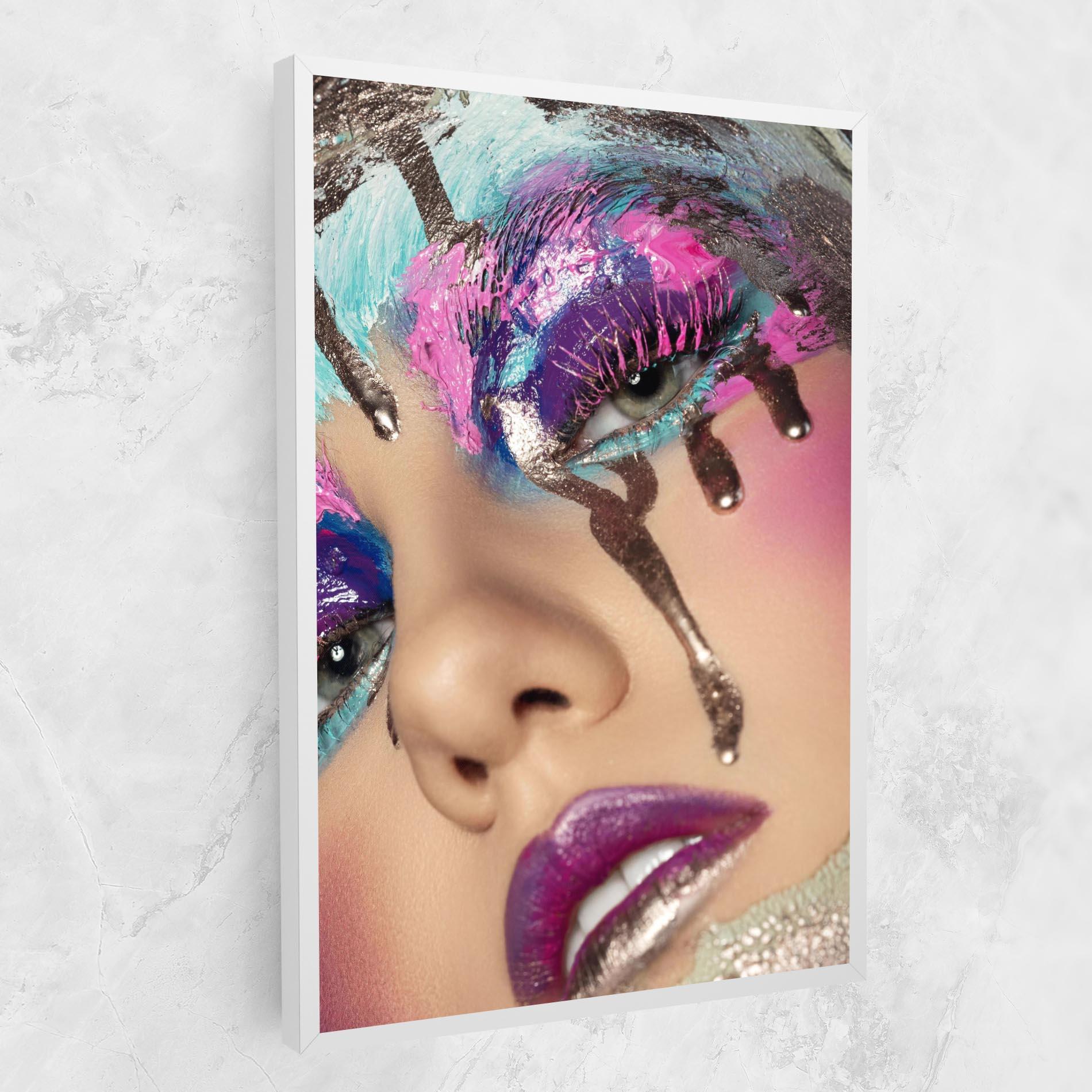 Tablou Canvas Pretty Pink Eyelashes mockup 1