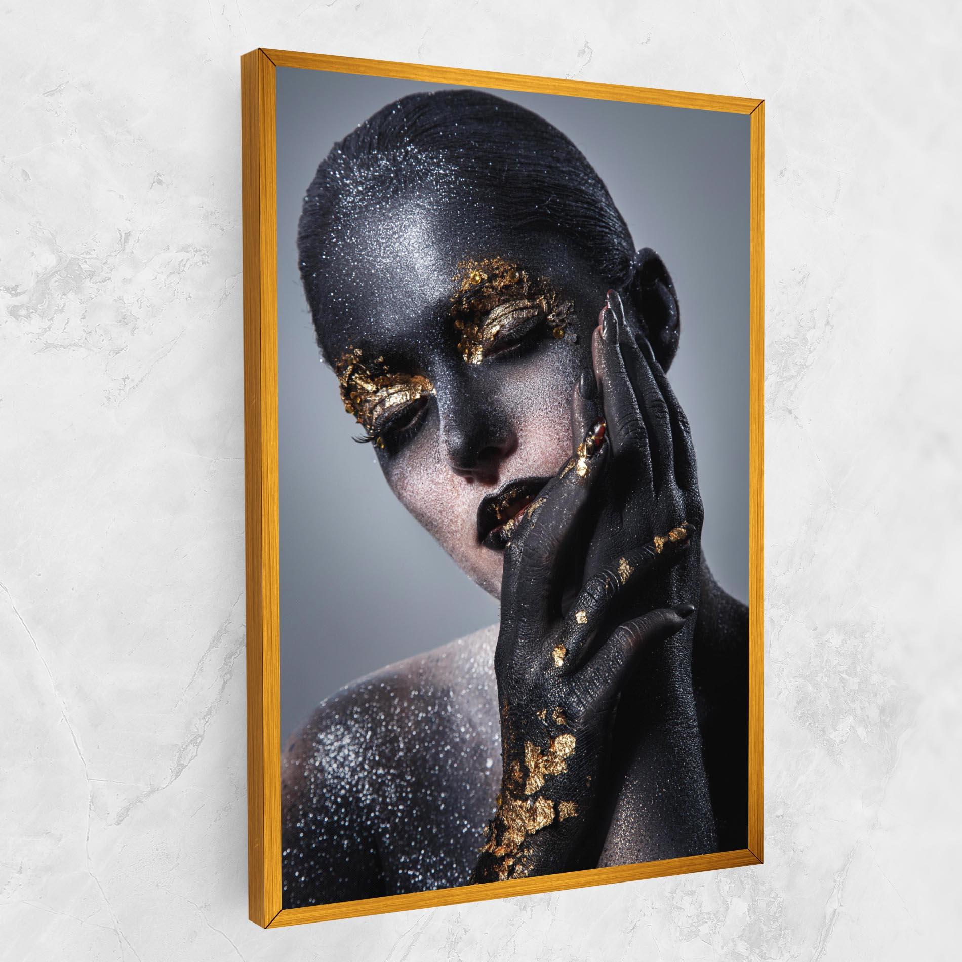 Tablou Canvas Black Artistic Makeup mockup 1