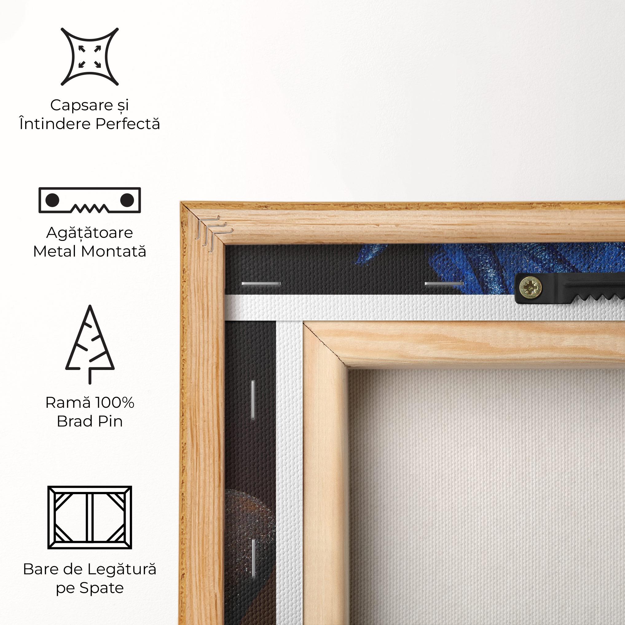 Tablou Canvas Blue Hands Makeup mockup 5