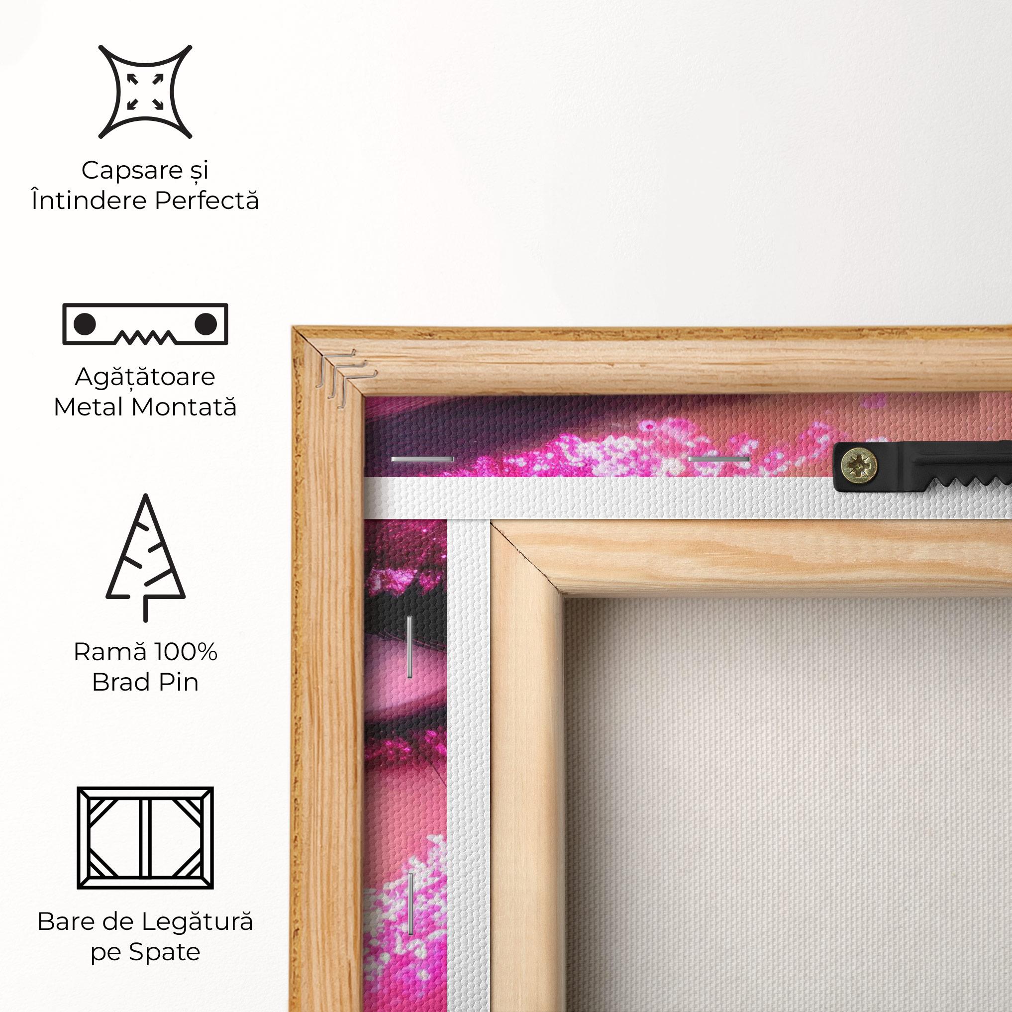 Tablou Canvas Pink Glitter Makeup mockup 5