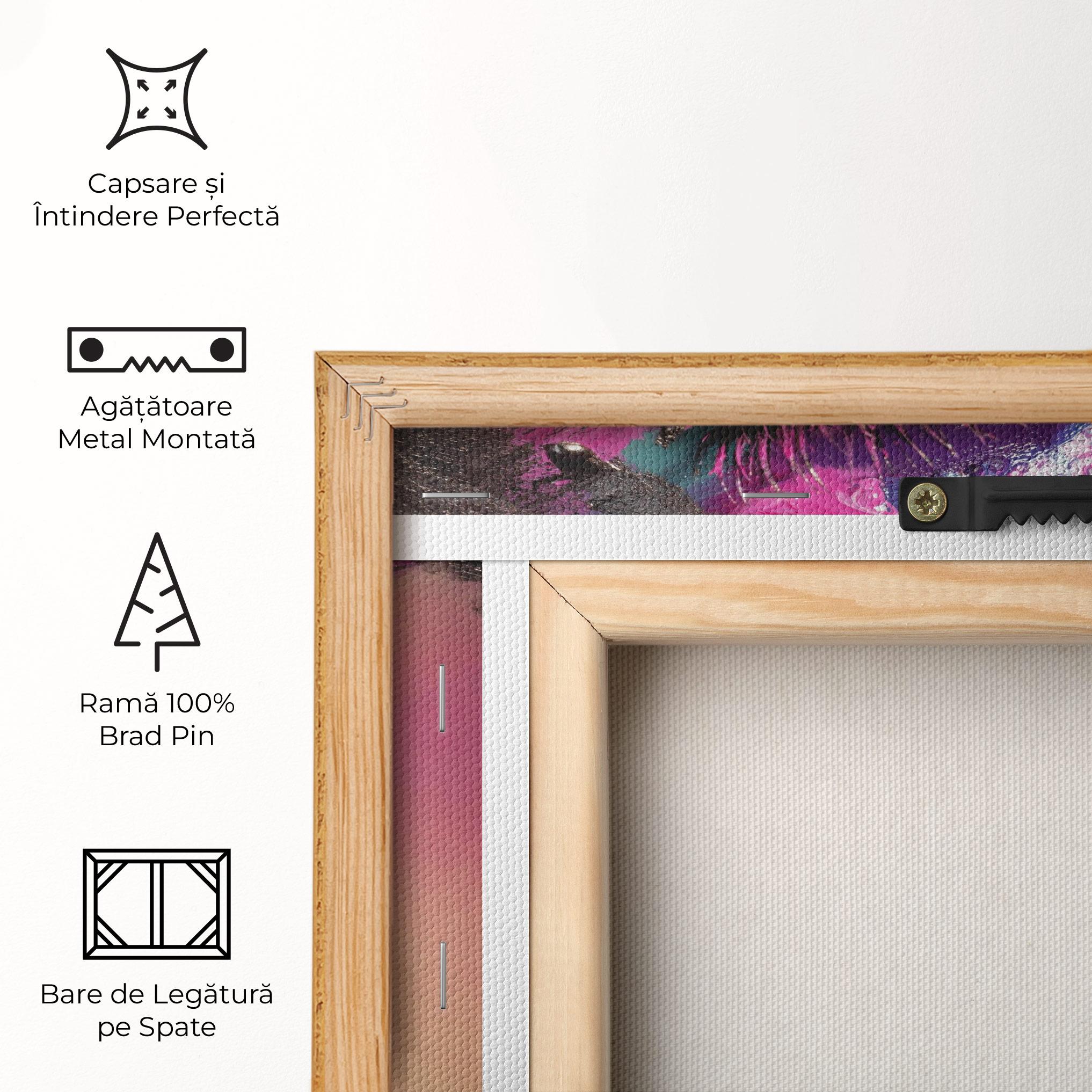 Tablou Canvas Pretty Pink Eyelashes mockup 5