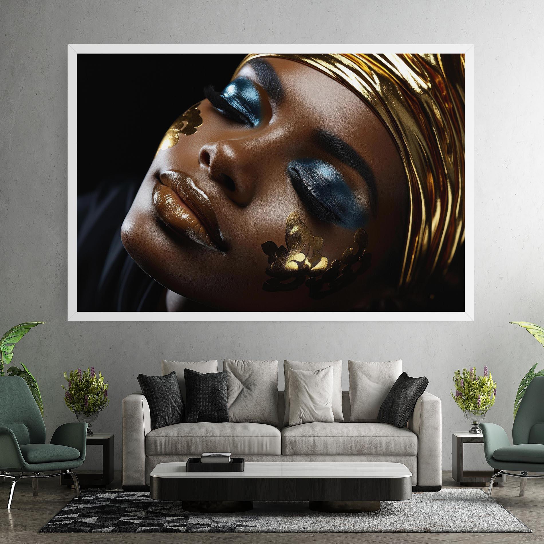 Tablou Canvas Dark Blue Makeup mockup 7