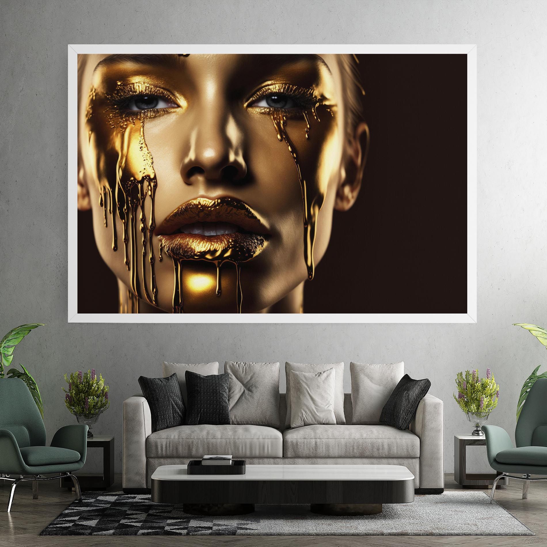 Gold Dripping Makeup mockup 7