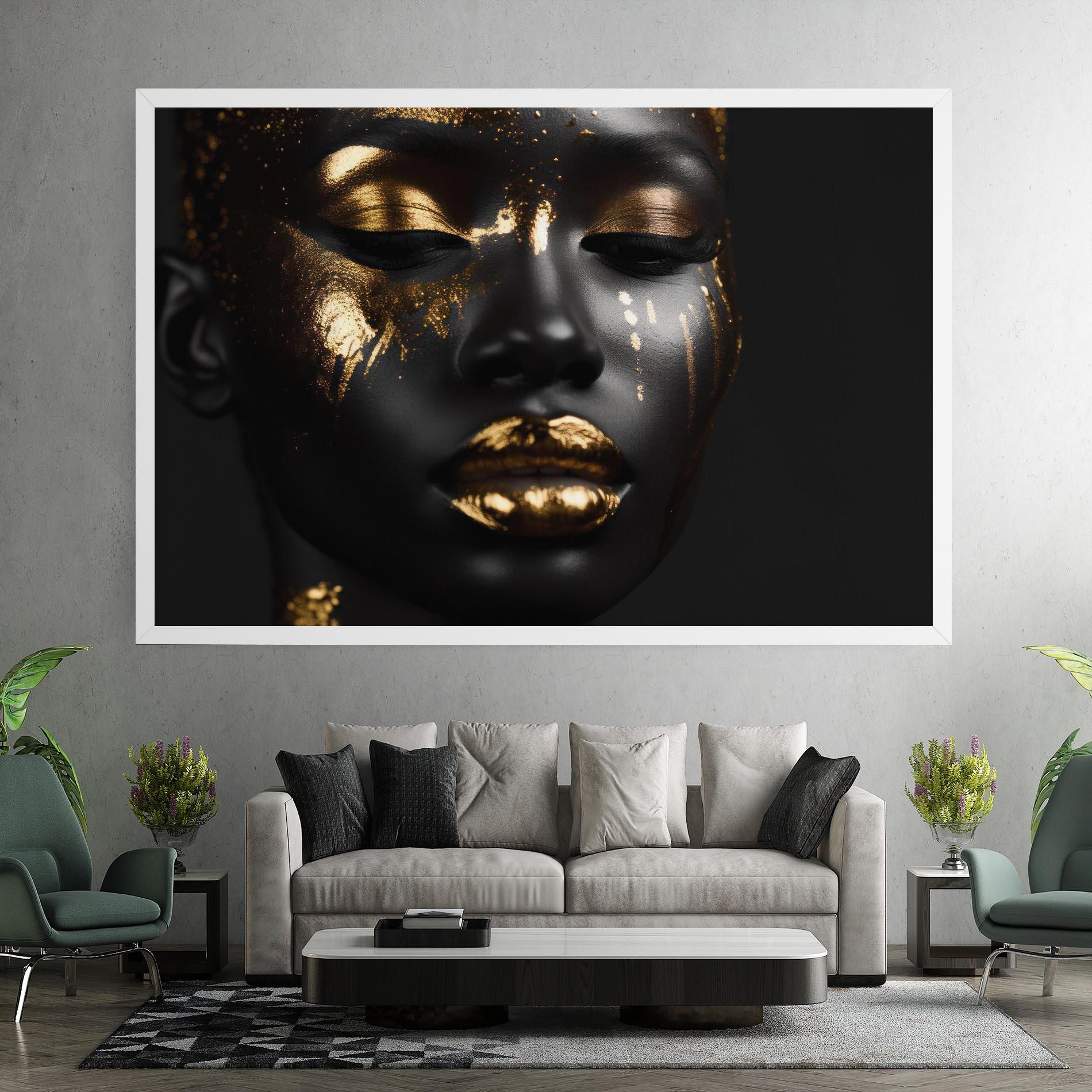 Tablou Canvas Gold Eyes Makeup mockup 7