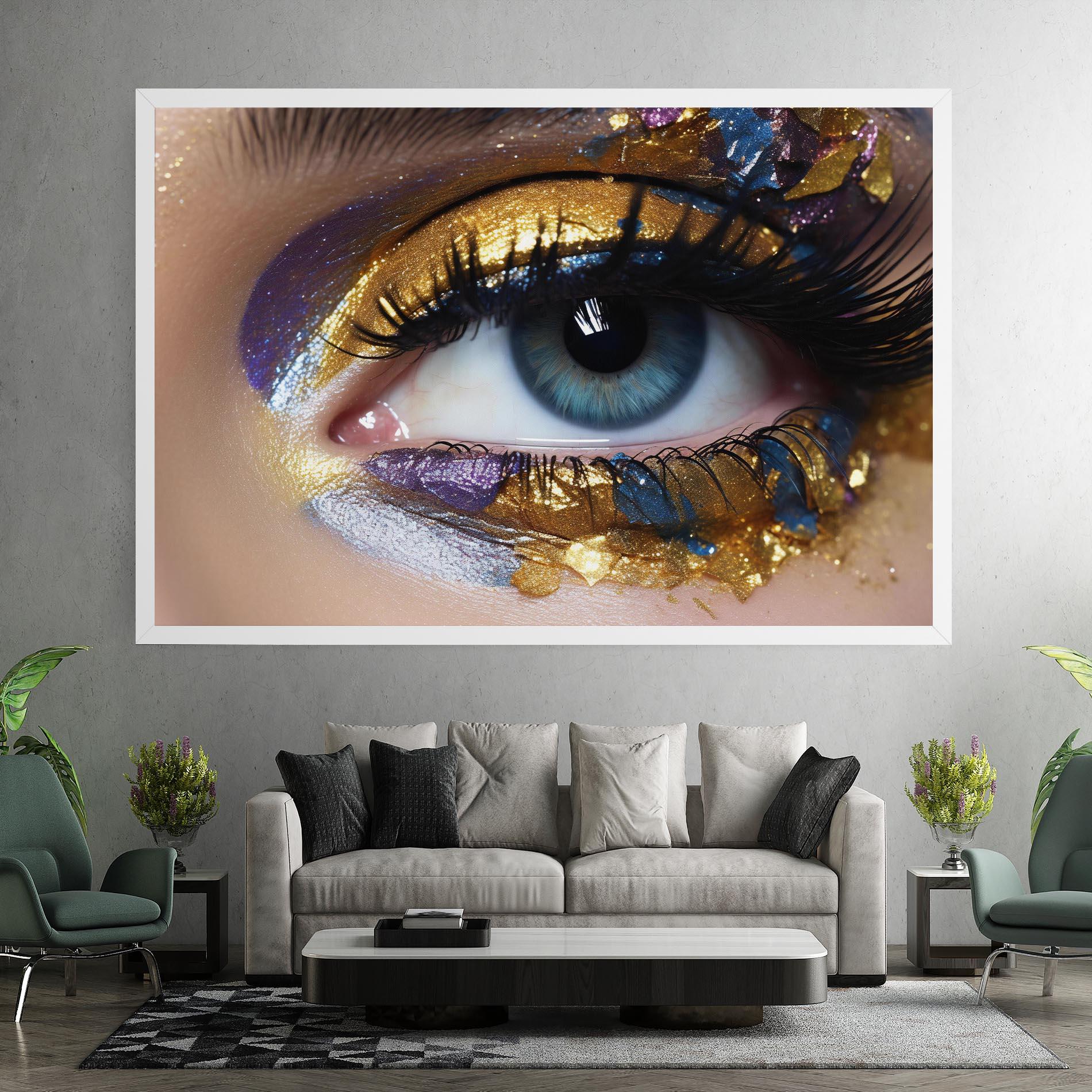 Tablou Canvas Golden Purple Make Up mockup 7