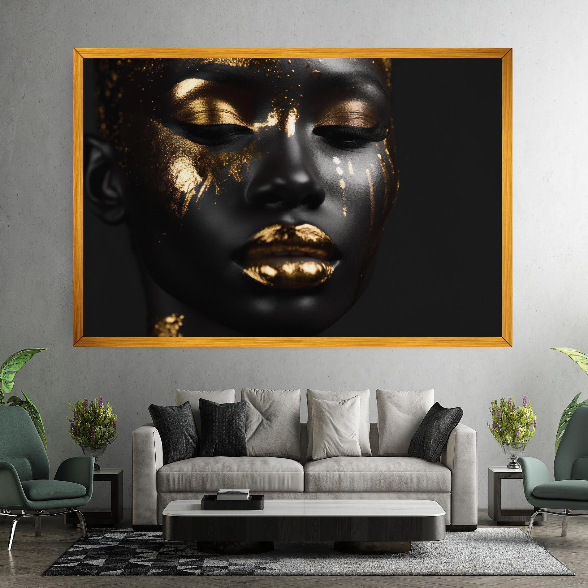 Tablou Canvas Gold Eyes Makeup mockup 7