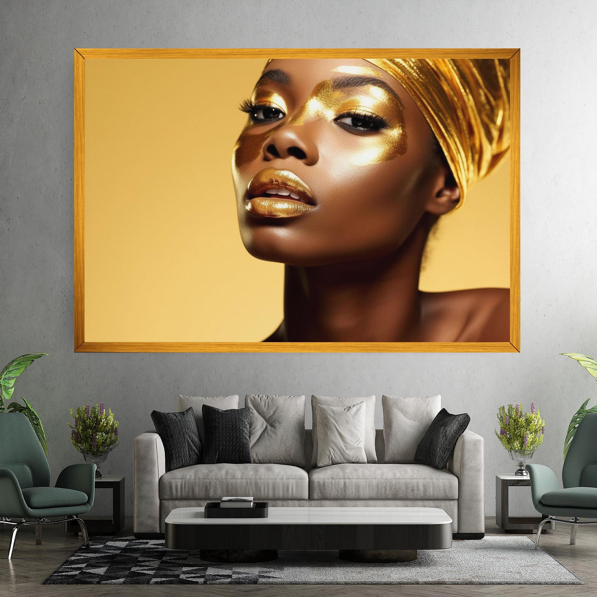 Tablou Canvas Gold Headdress mockup 7