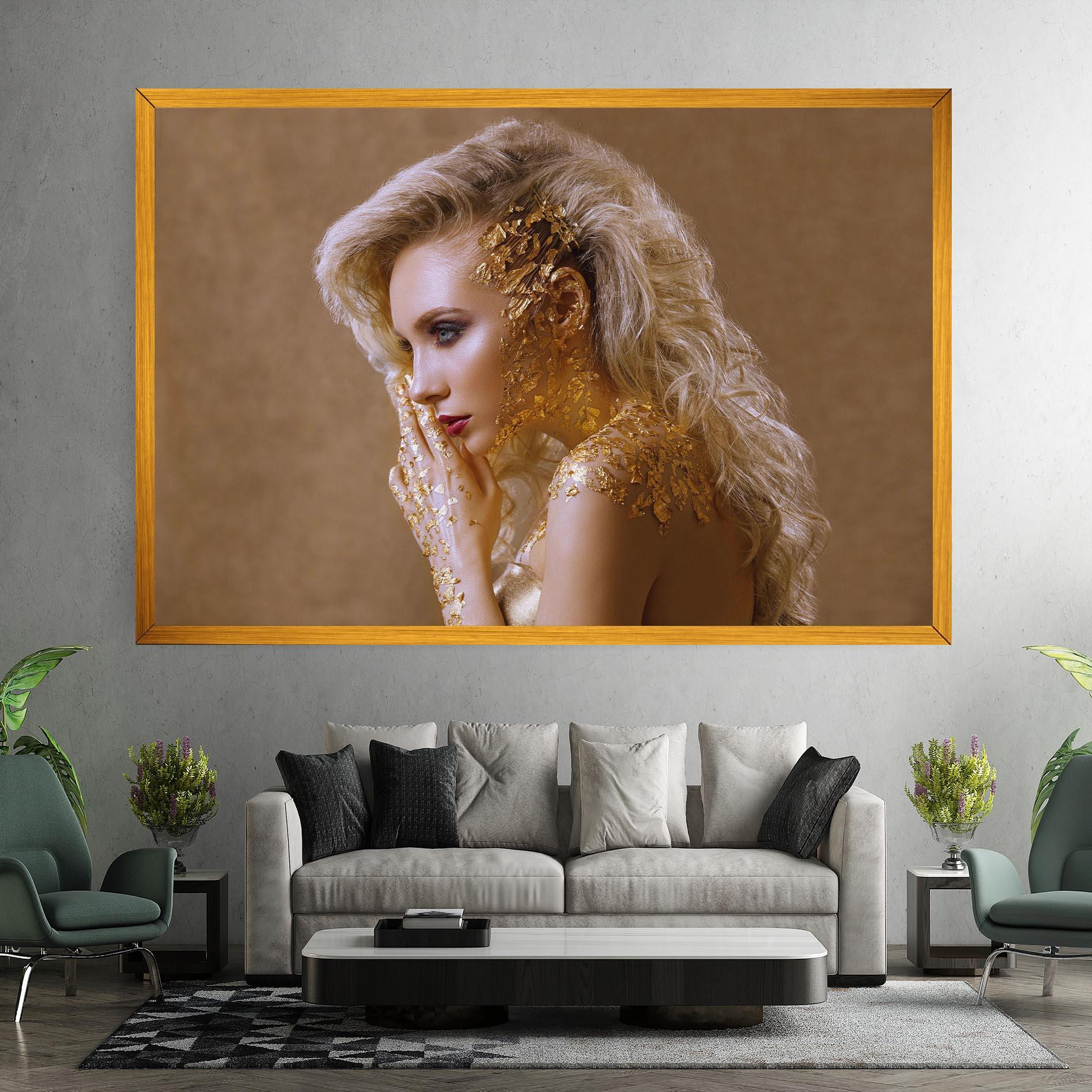 Tablou Canvas Gold Paper Makeup mockup 7