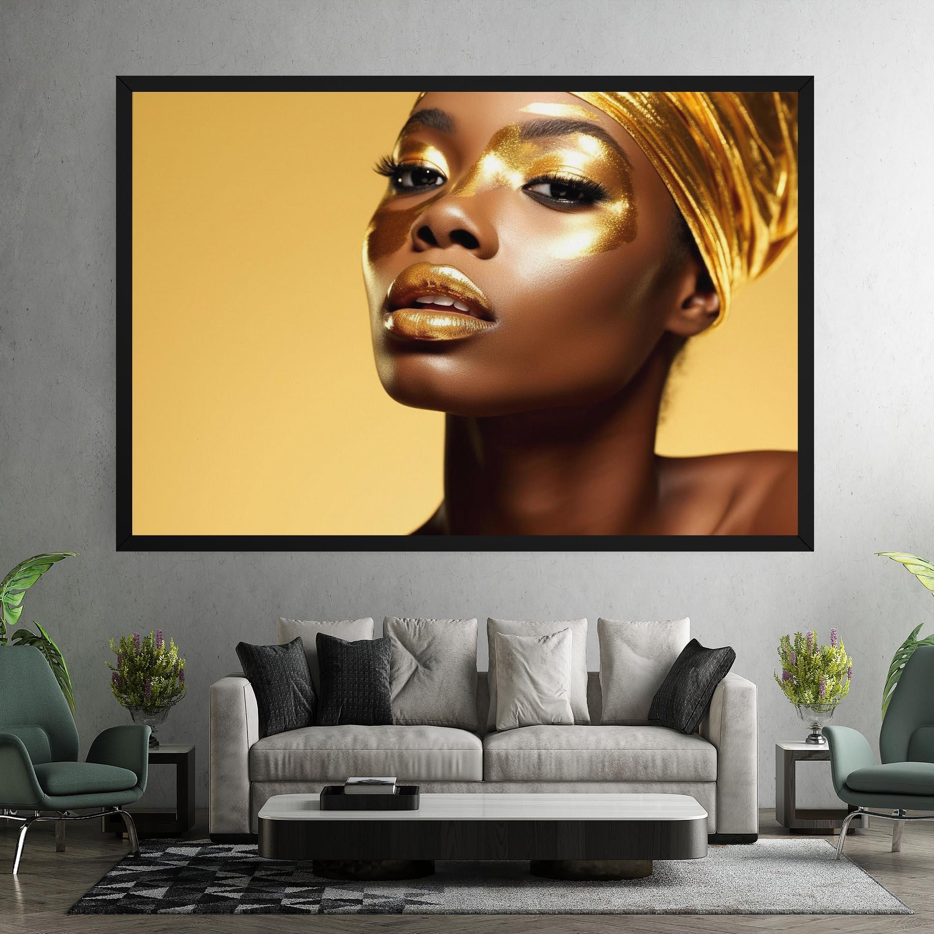 Tablou Canvas Gold Headdress mockup 7