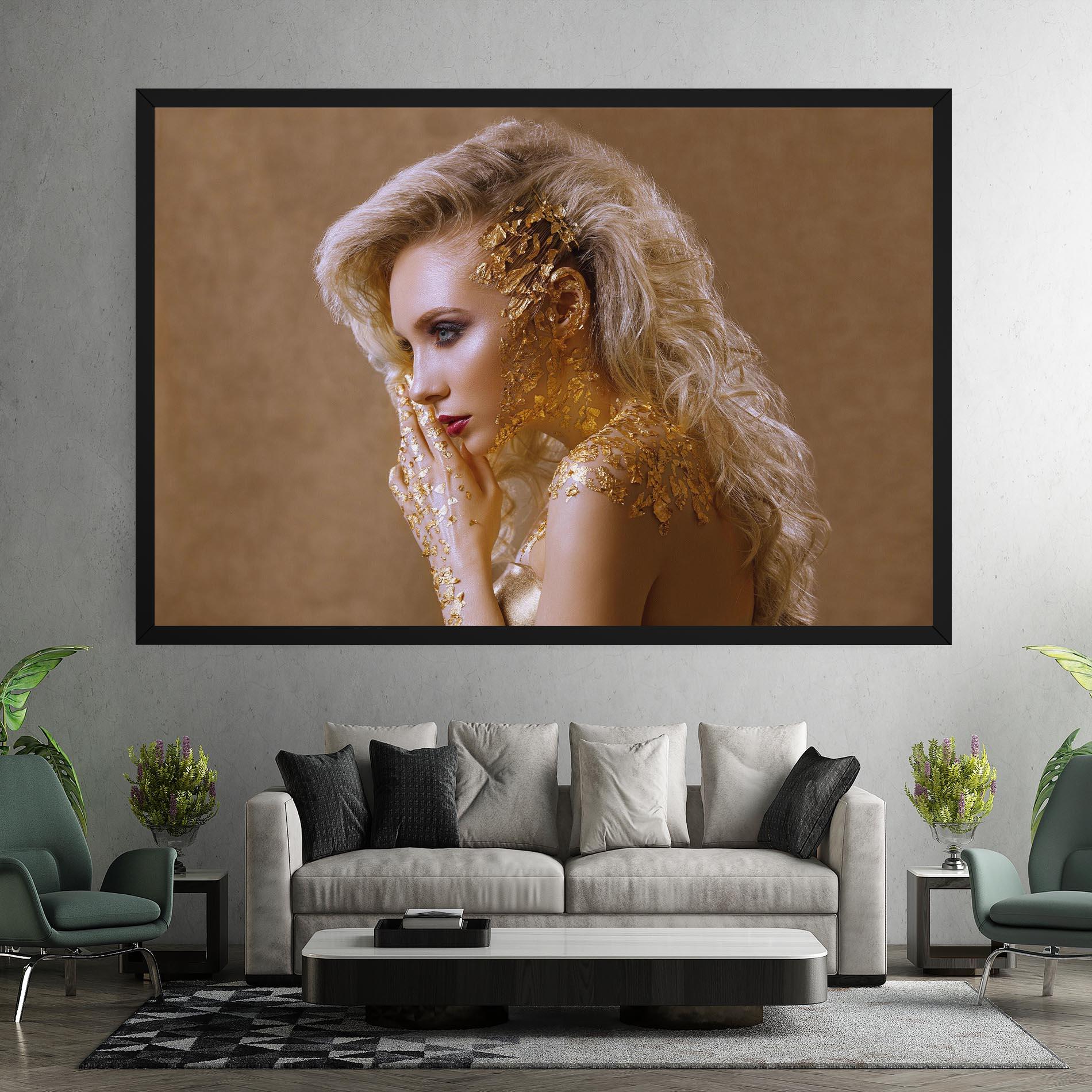 Tablou Canvas Gold Paper Makeup mockup 7