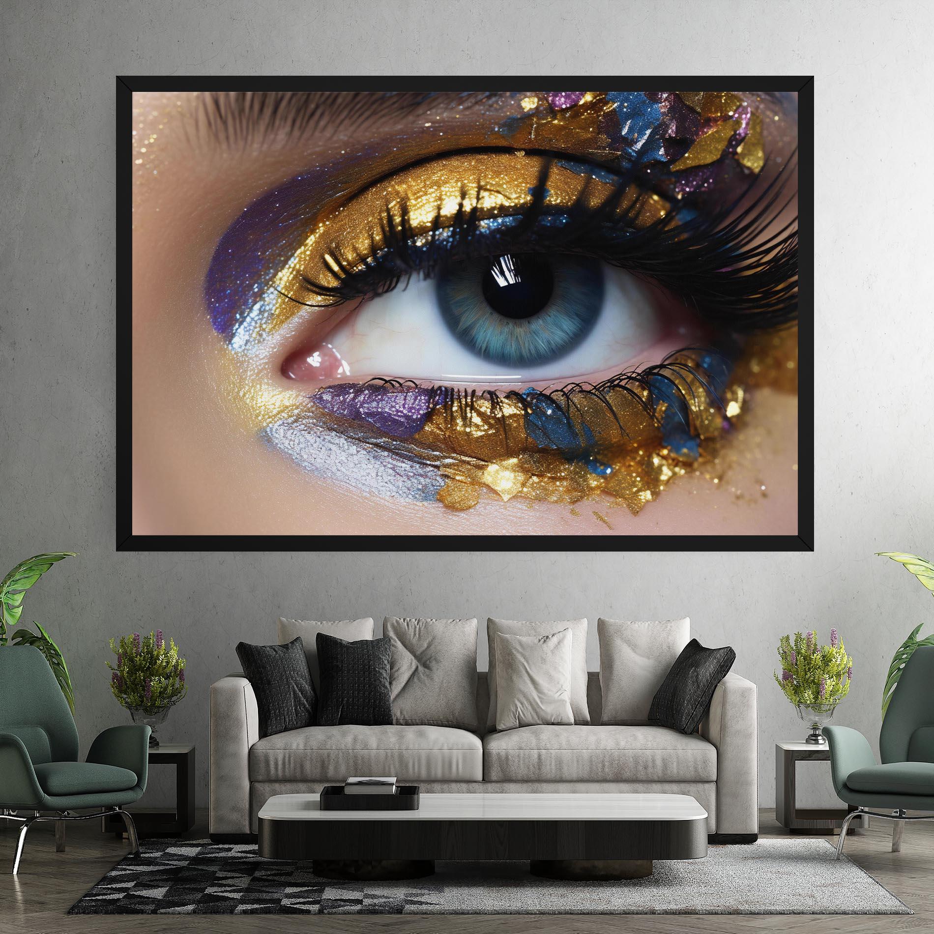 Tablou Canvas Golden Purple Make Up mockup 7