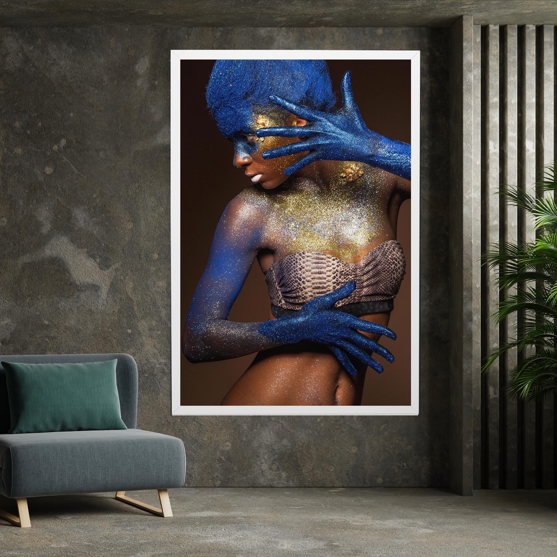 Tablou Canvas Blue Hair Make Up mockup 7