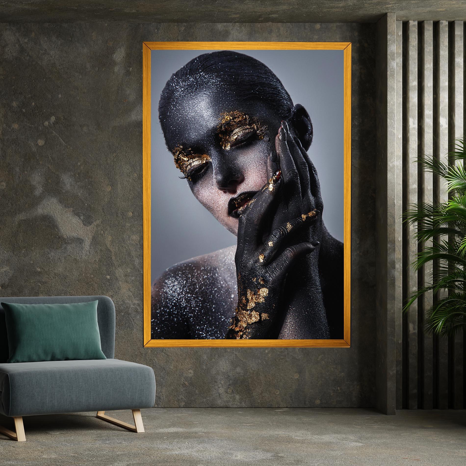 Tablou Canvas Black Artistic Makeup mockup 7