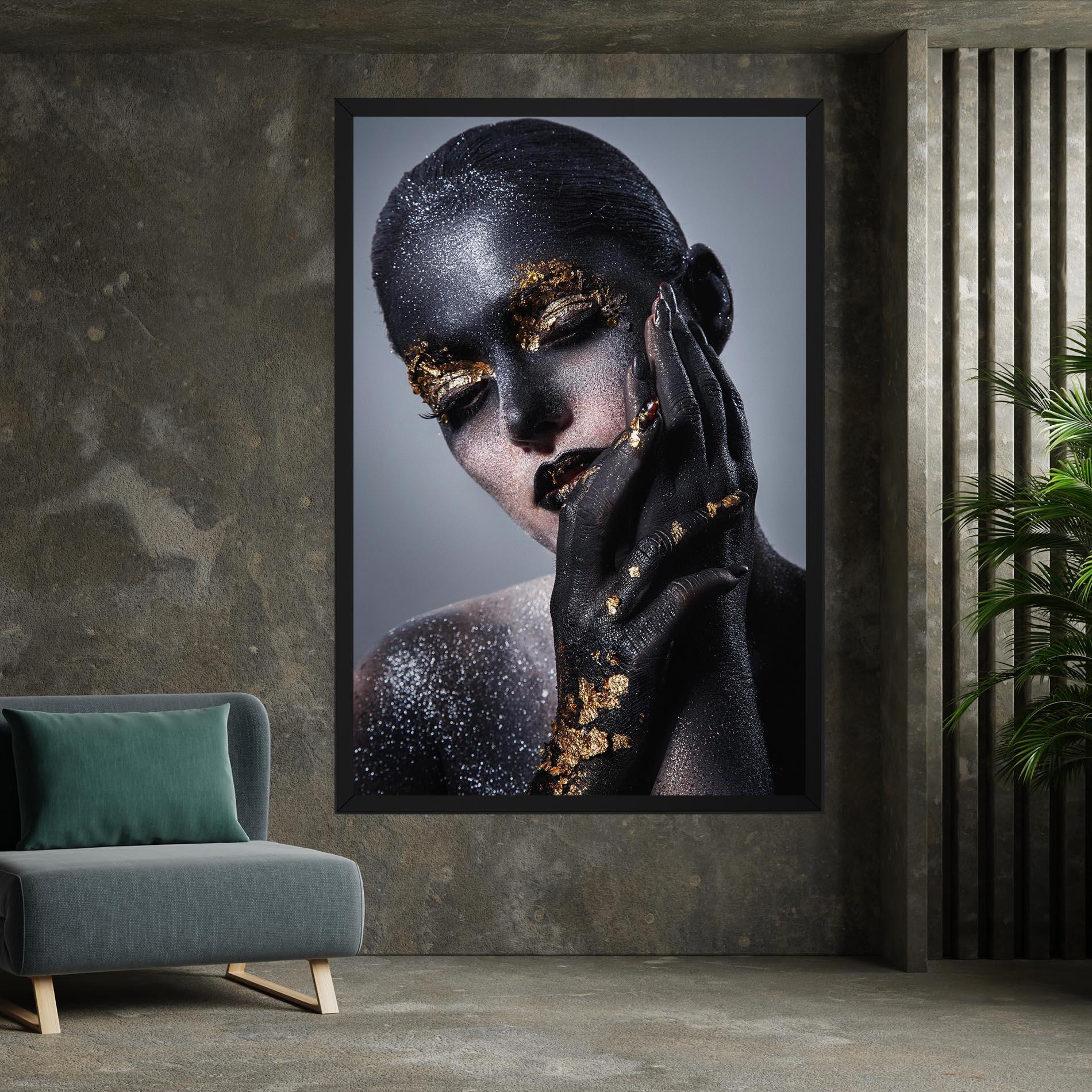 Tablou Canvas Black Artistic Makeup mockup 7