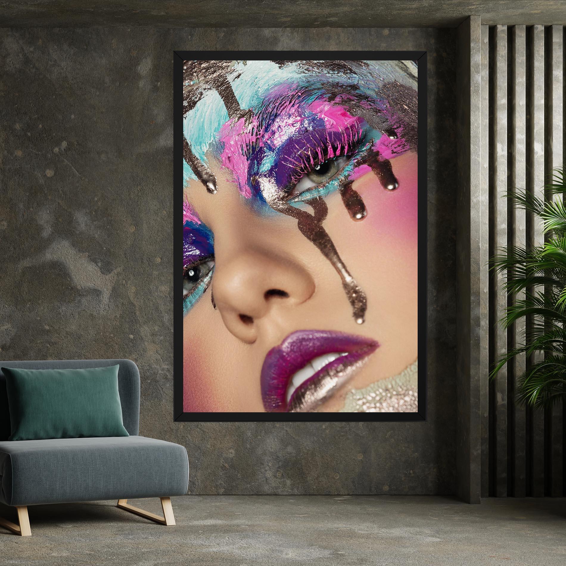 Tablou Canvas Pretty Pink Eyelashes mockup 7