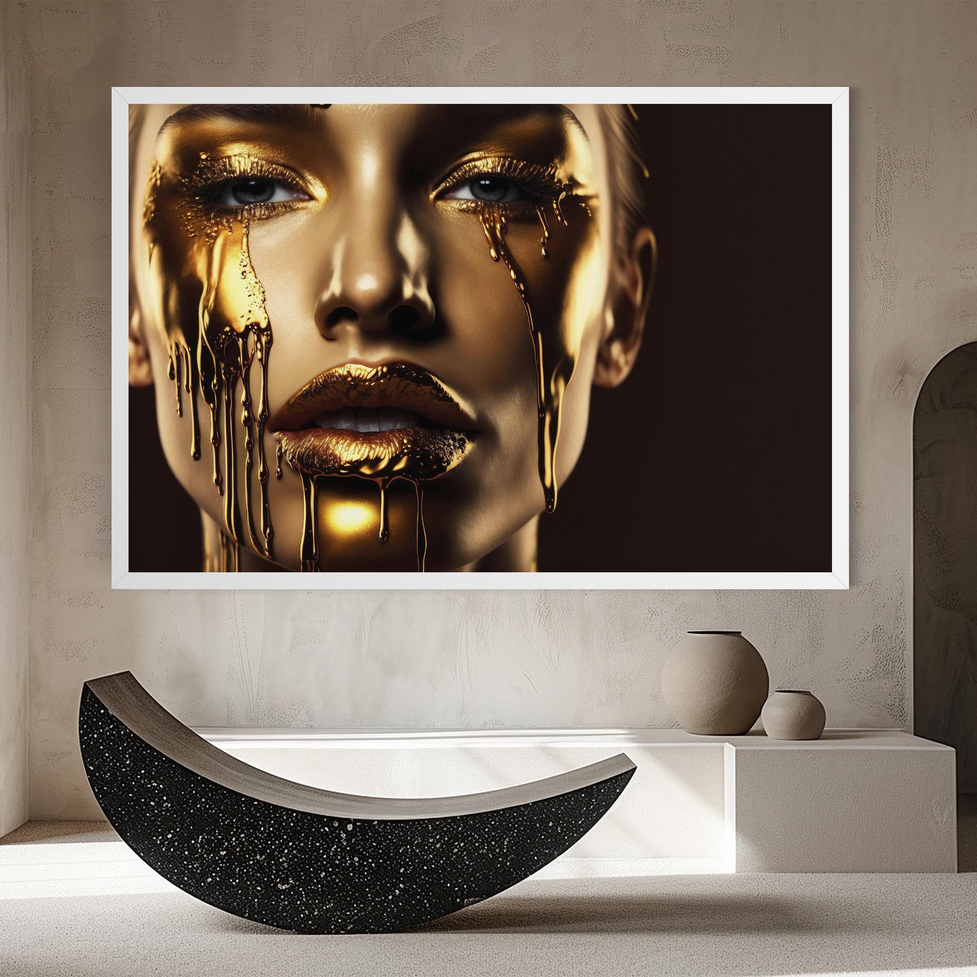 Gold Dripping Makeup mockup 8