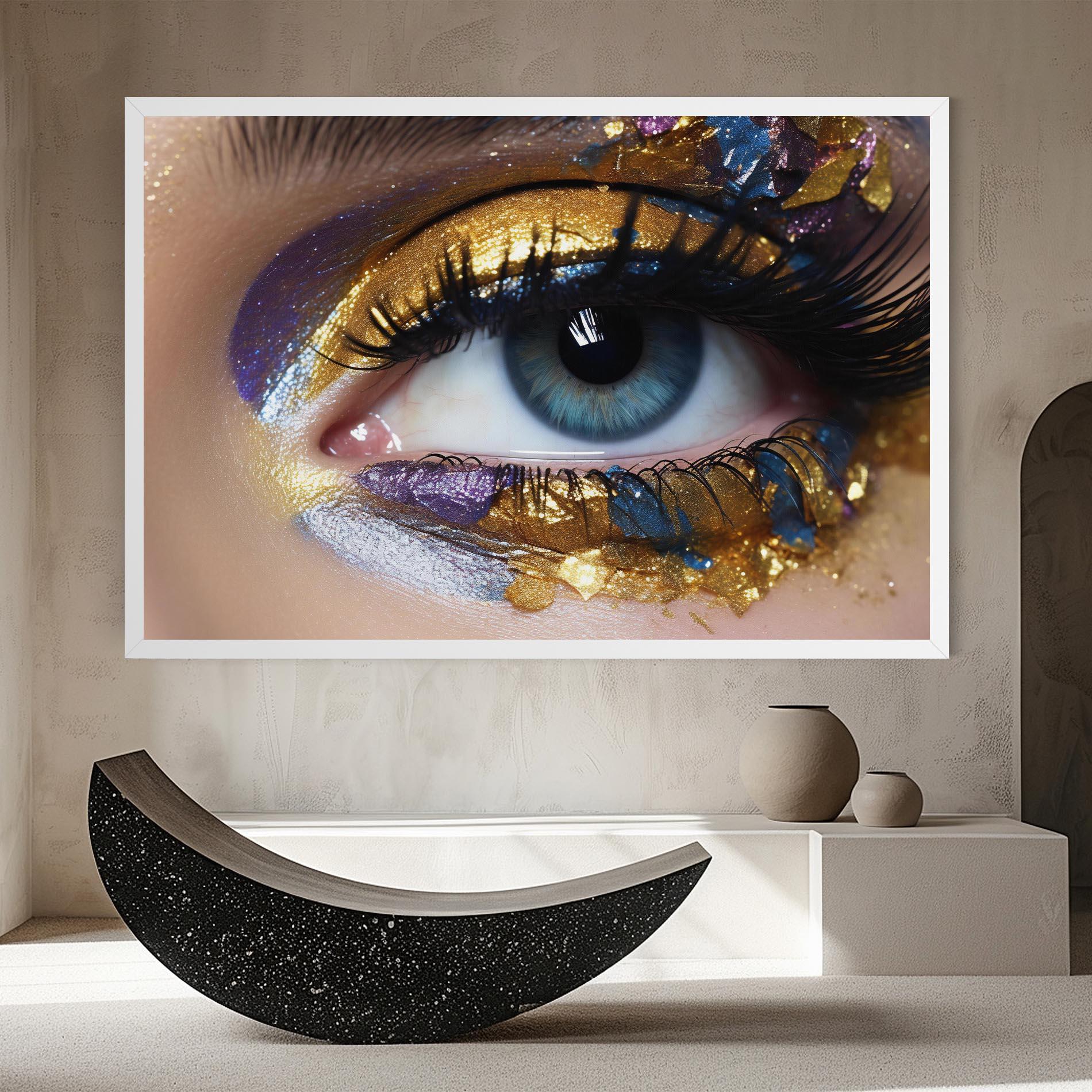 Tablou Canvas Golden Purple Make Up mockup 8