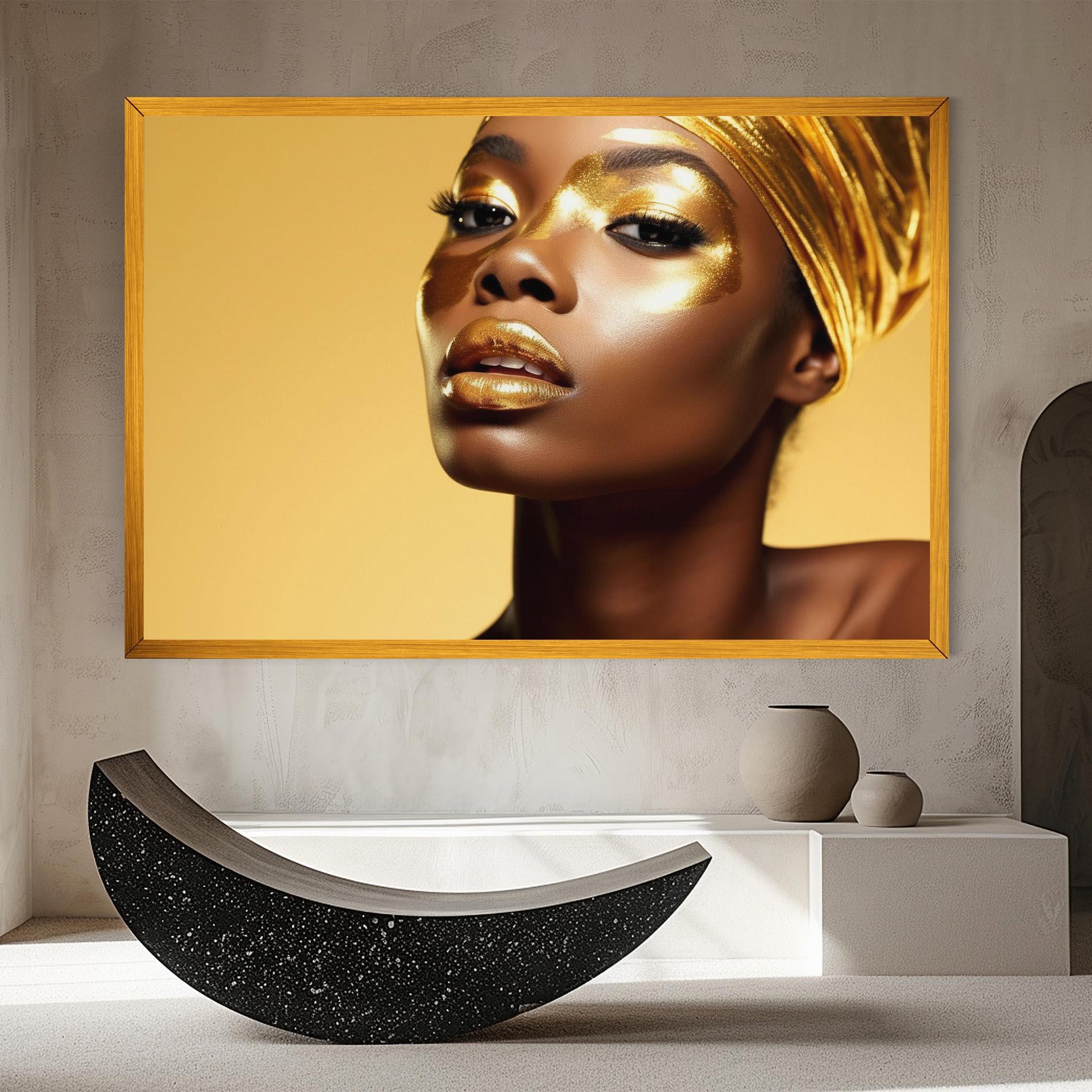 Tablou Canvas Gold Headdress mockup 8