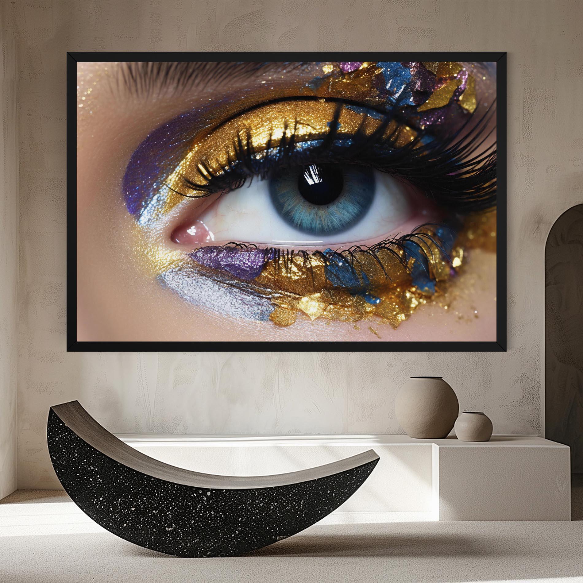 Tablou Canvas Golden Purple Make Up mockup 8