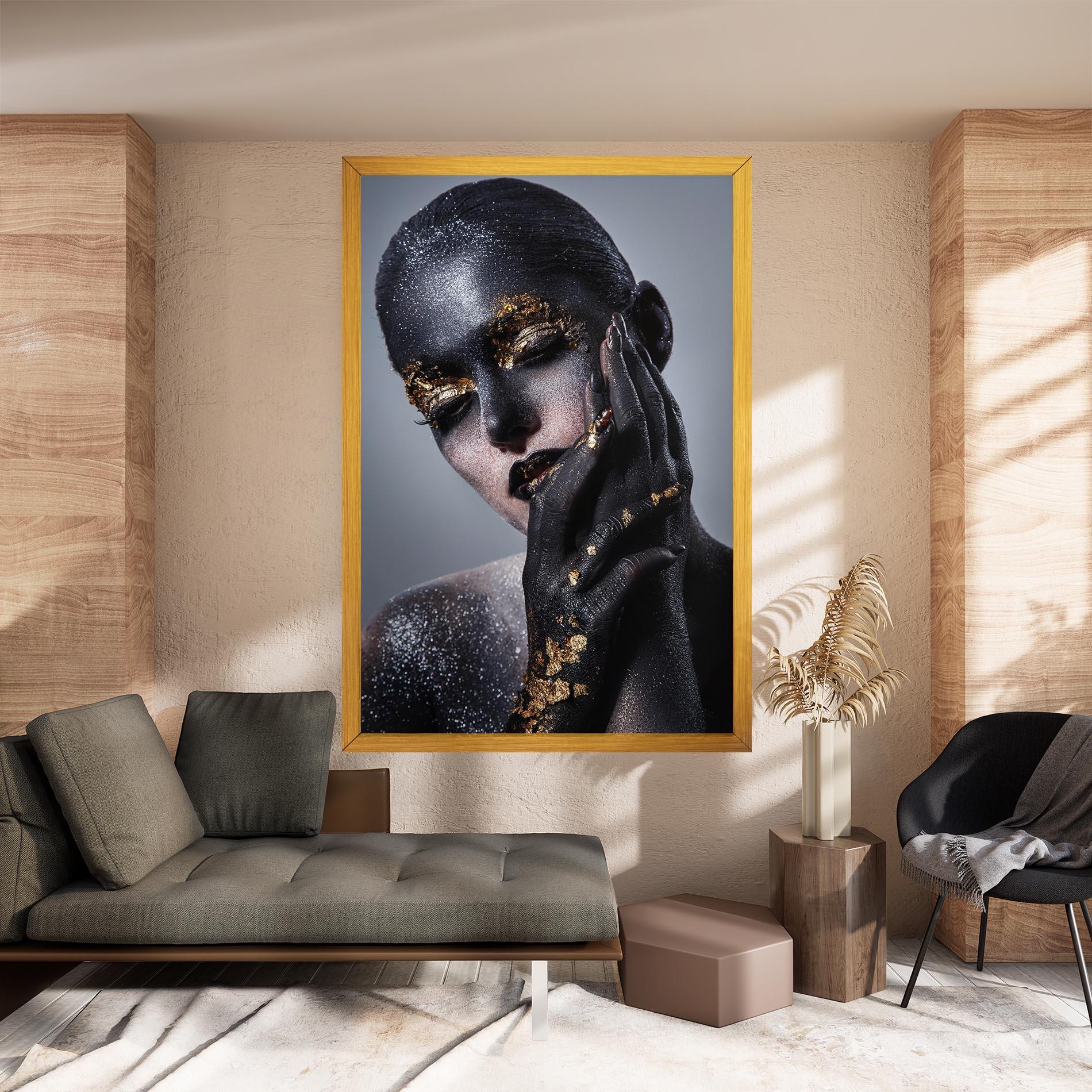 Tablou Canvas Black Artistic Makeup mockup 8