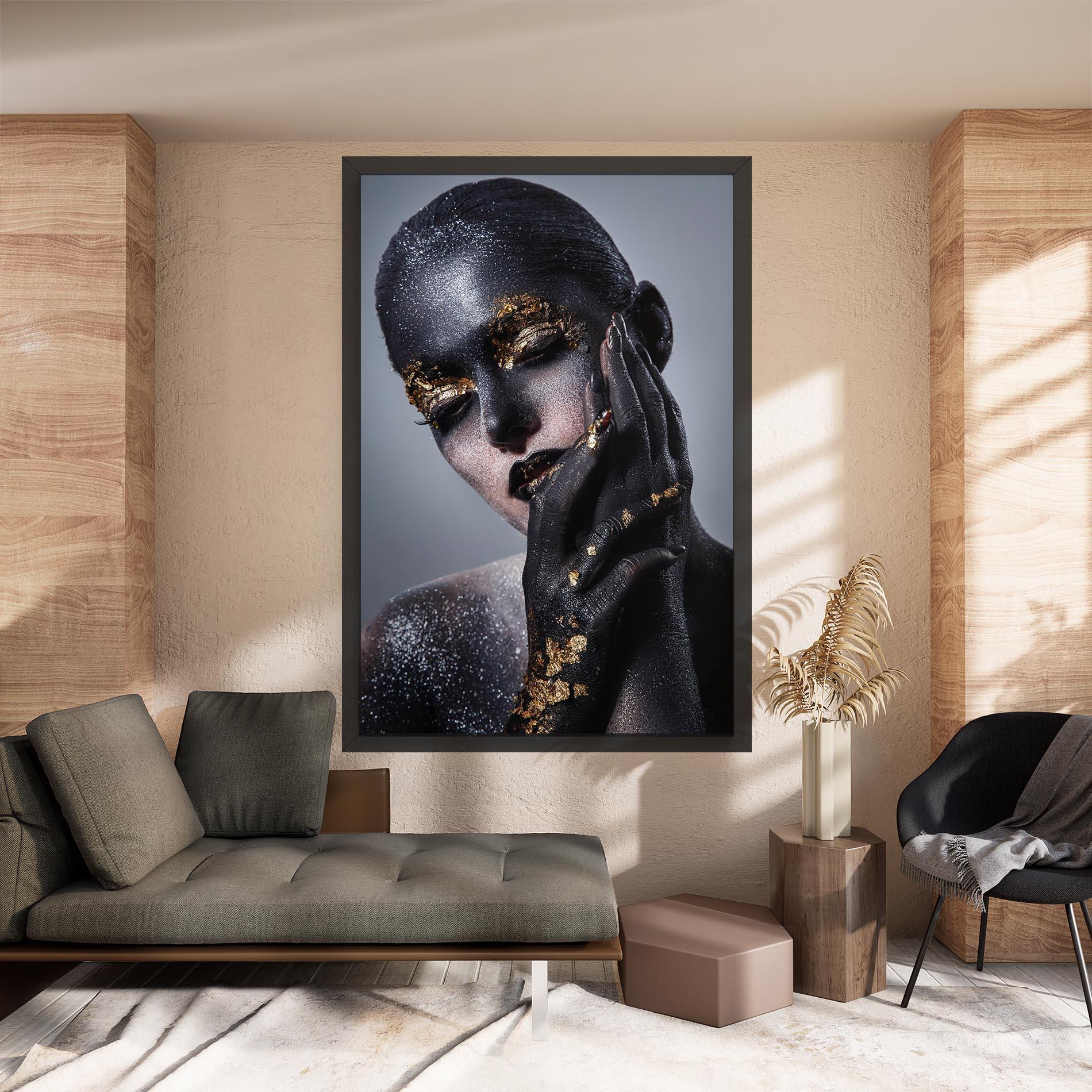 Tablou Canvas Black Artistic Makeup mockup 8