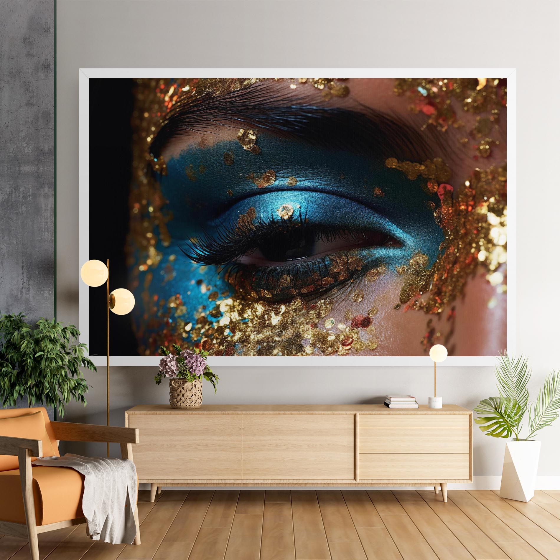 Blue Gold Glitter mockup 9