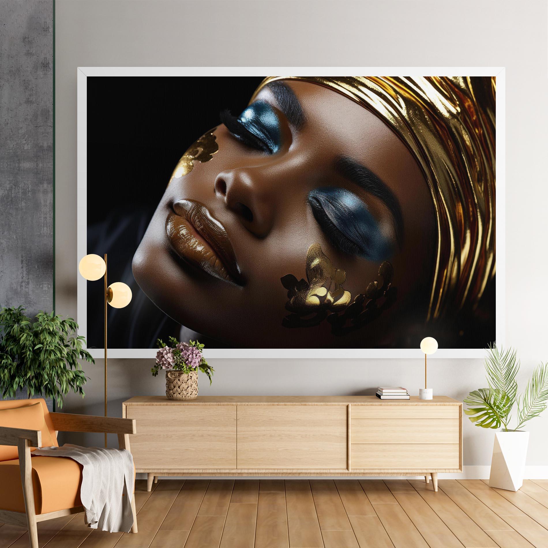 Tablou Canvas Dark Blue Makeup mockup 9