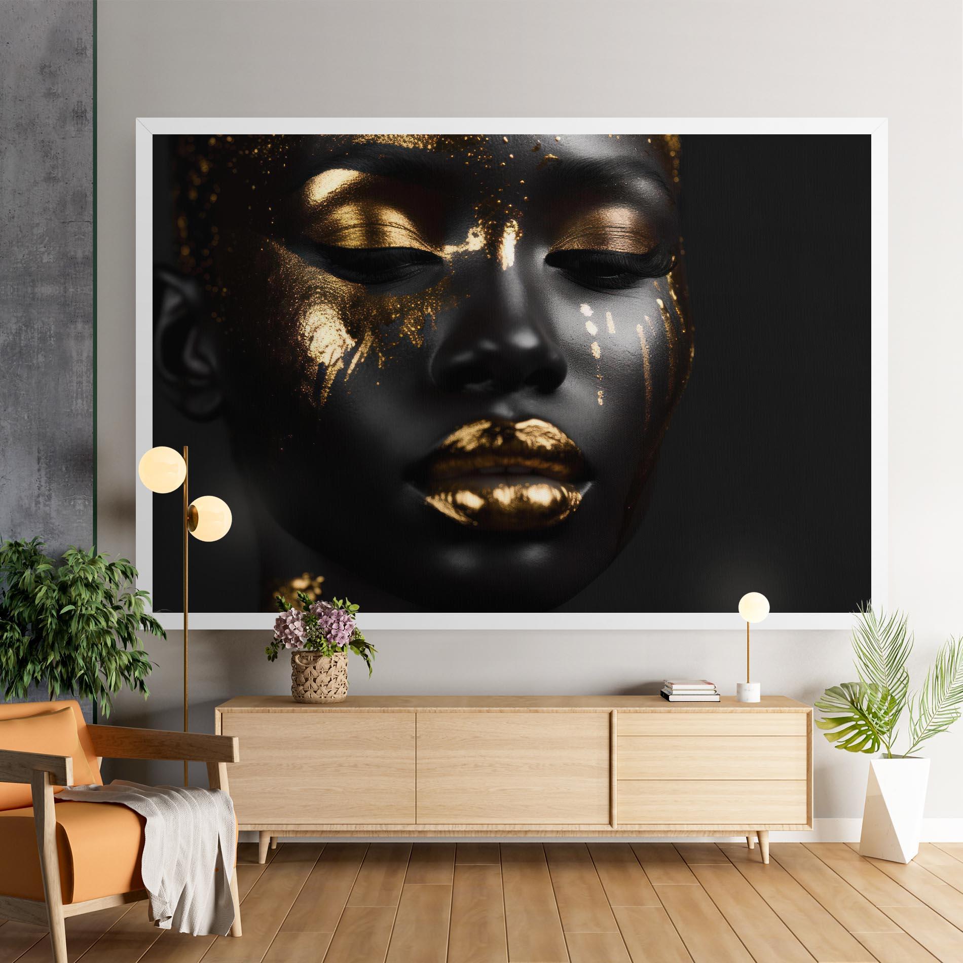 Tablou Canvas Gold Eyes Makeup mockup 9