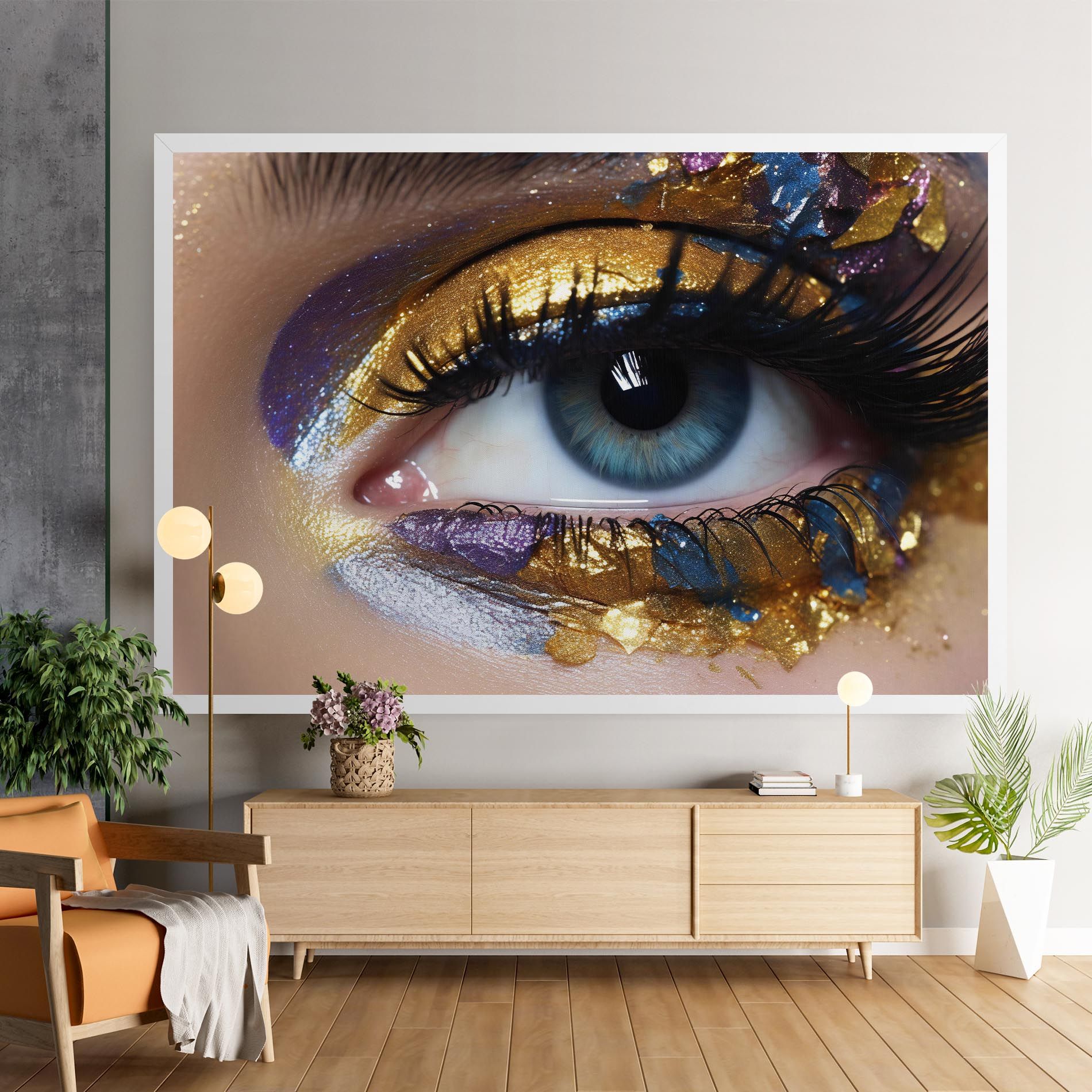 Golden Purple Make Up mockup 9