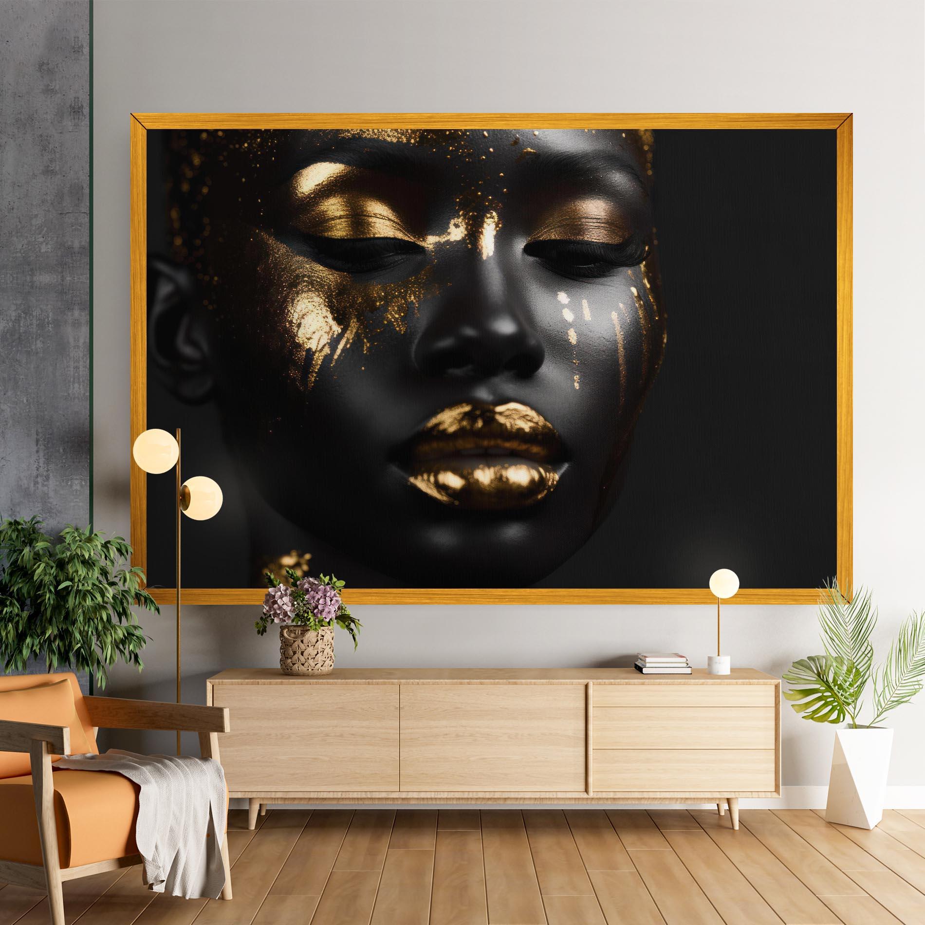 Tablou Canvas Gold Eyes Makeup mockup 9