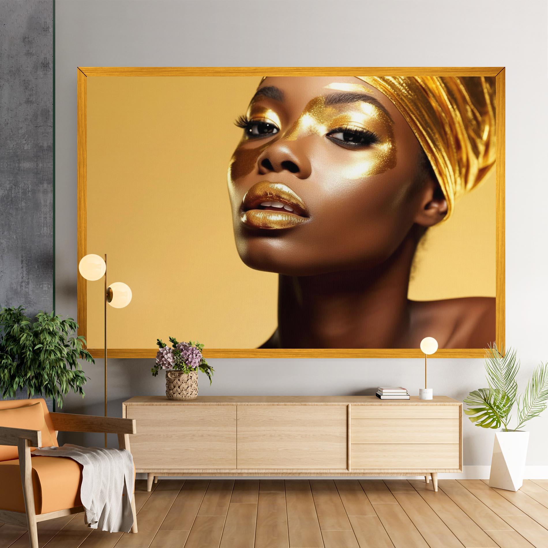 Tablou Canvas Gold Headdress mockup 9