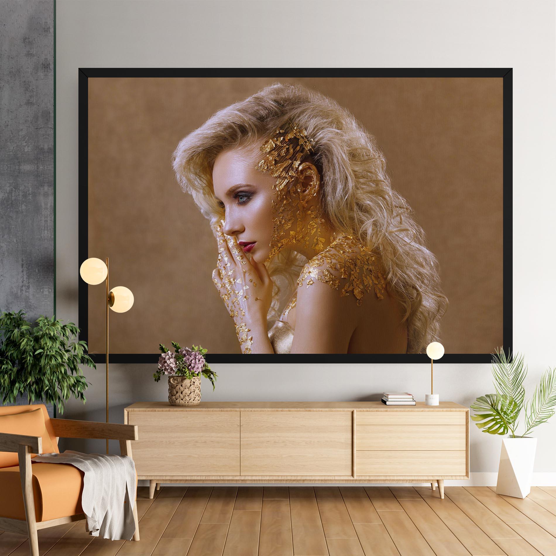 Tablou Canvas Gold Paper Makeup mockup 9