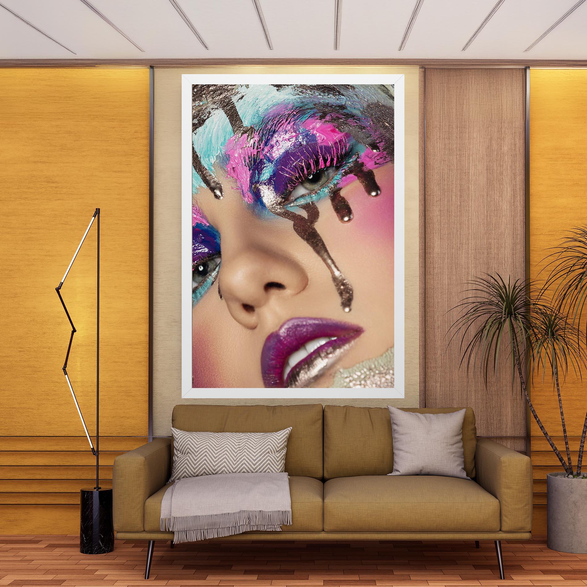 Tablou Canvas Pretty Pink Eyelashes mockup 9