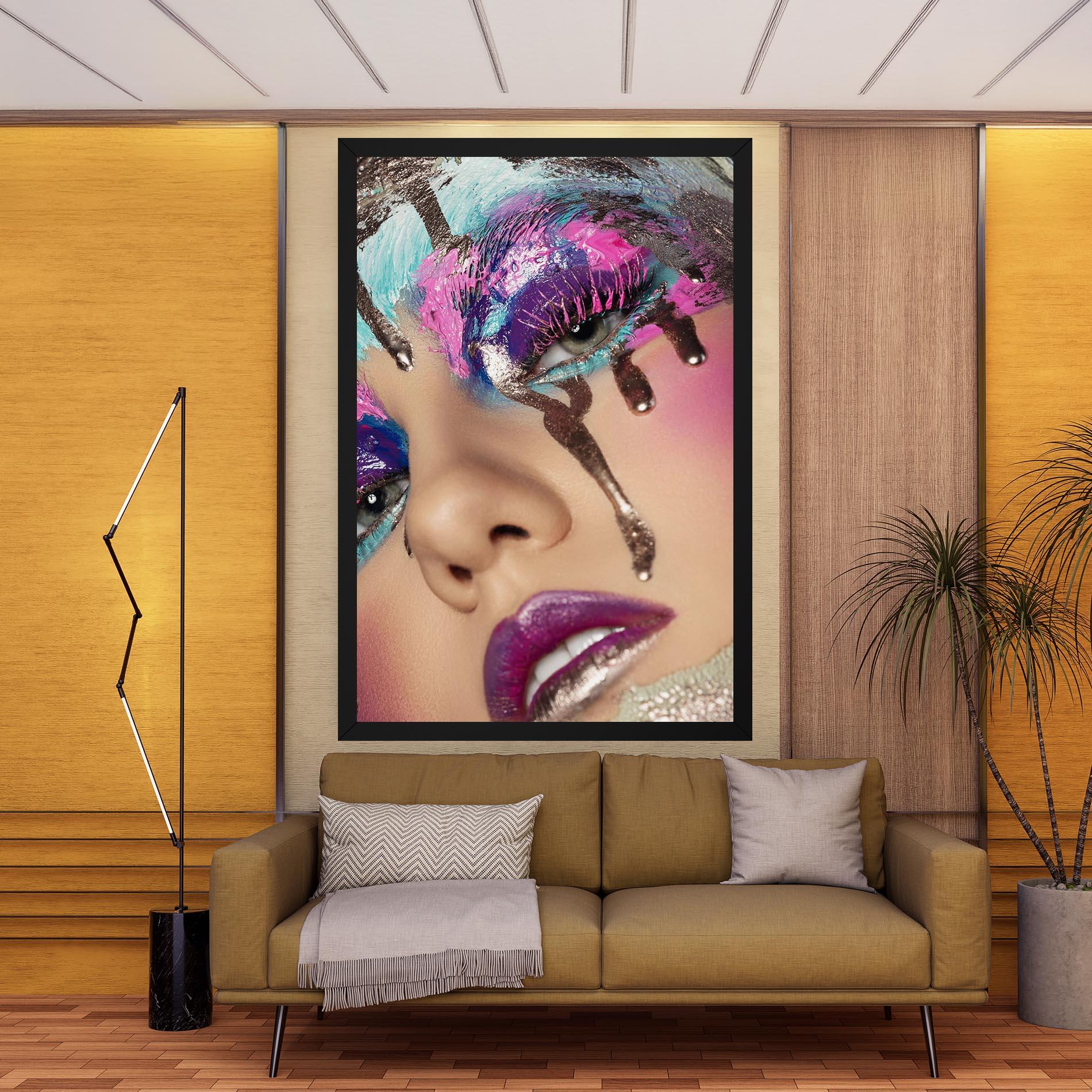 Tablou Canvas Pretty Pink Eyelashes mockup 9