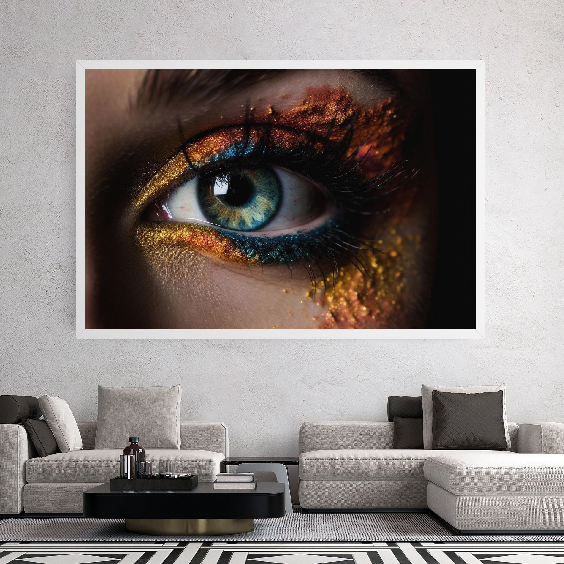 Blue Green Eye Makeup mockup 2