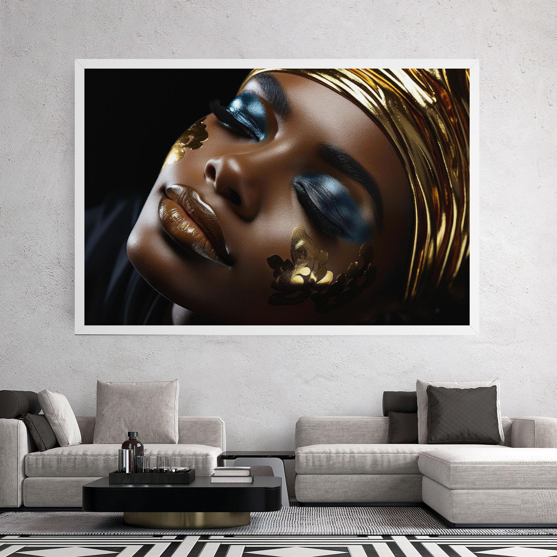 Tablou Canvas Dark Blue Makeup mockup 2