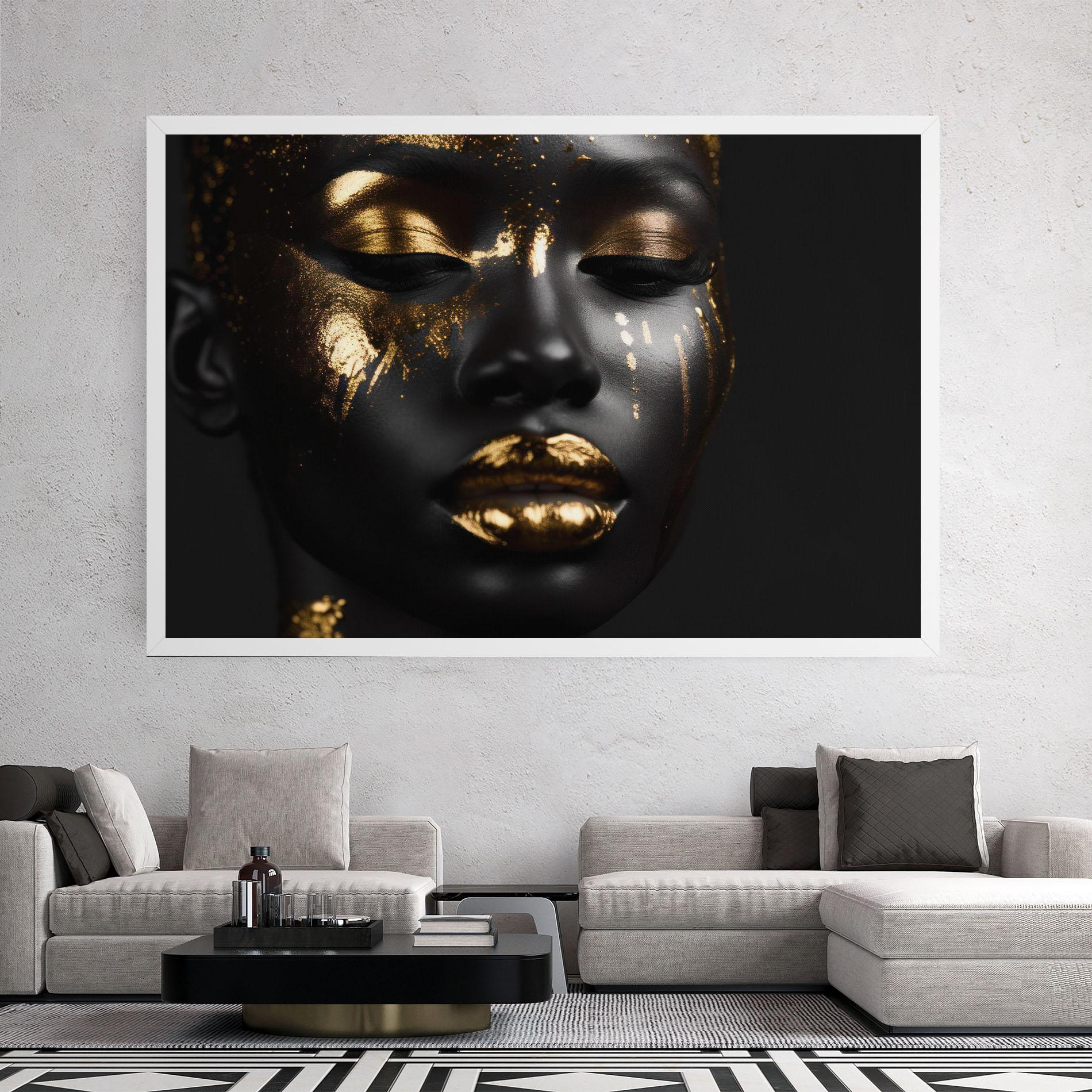 Tablou Canvas Gold Eyes Makeup mockup 2