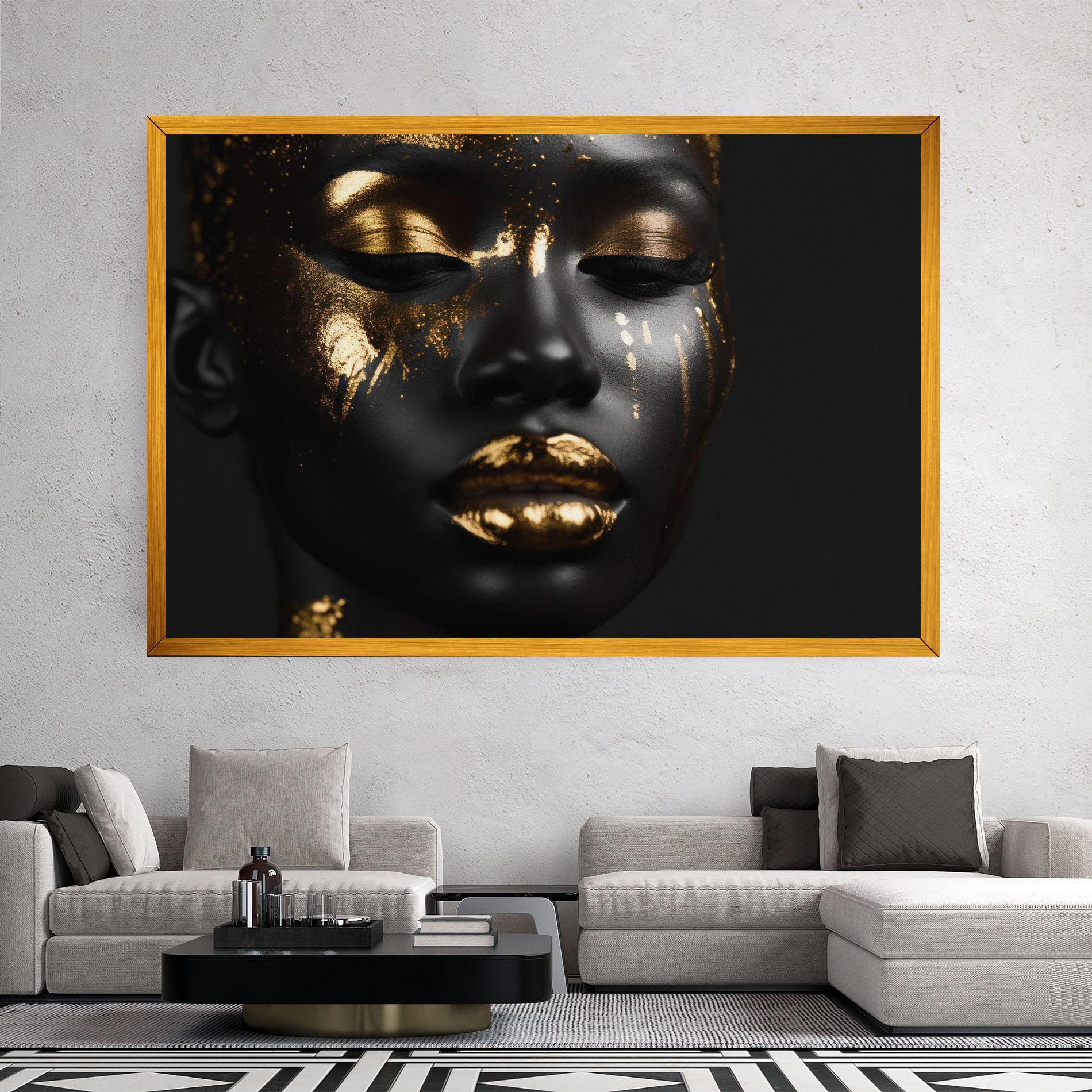Tablou Canvas Gold Eyes Makeup mockup 2
