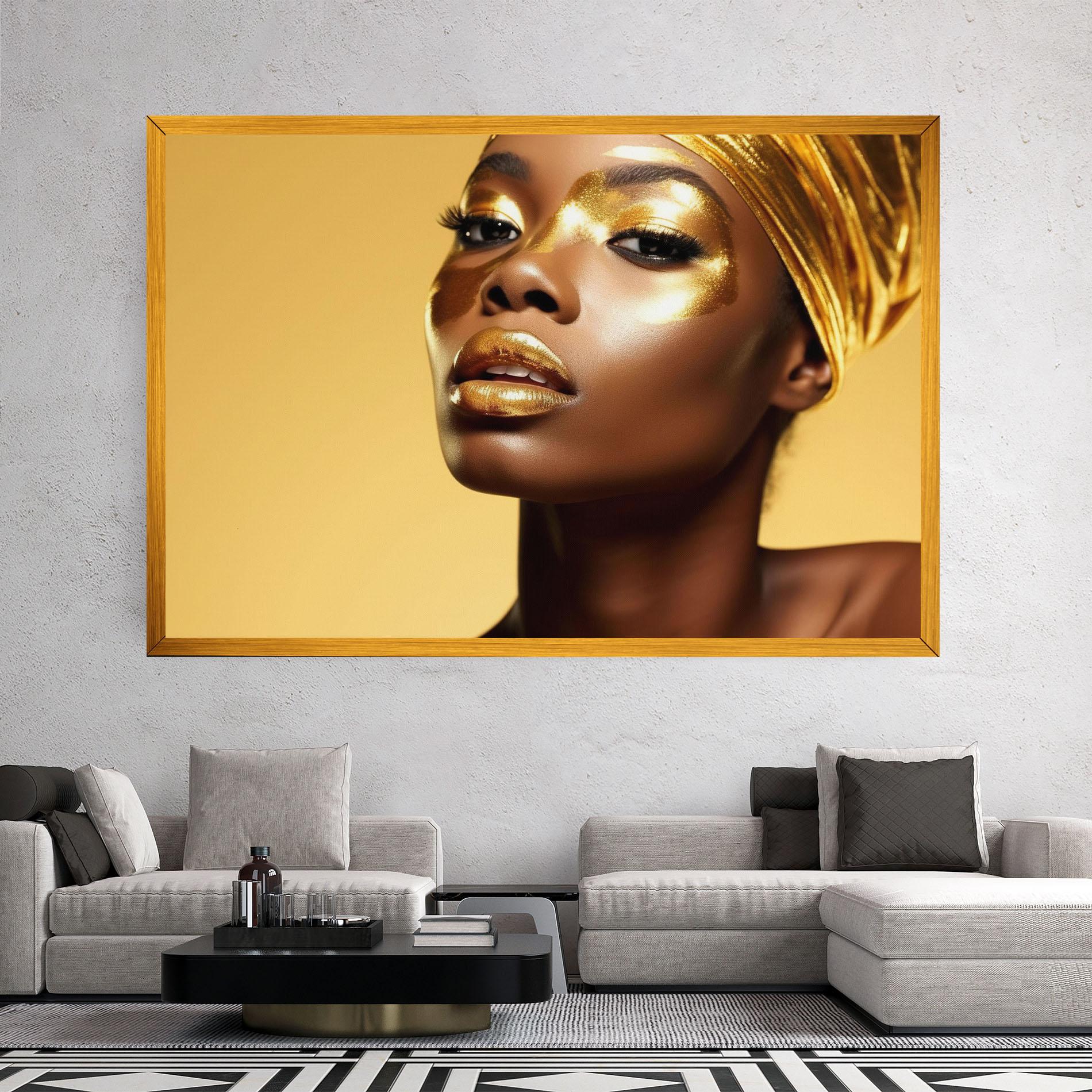 Tablou Canvas Gold Headdress mockup 2