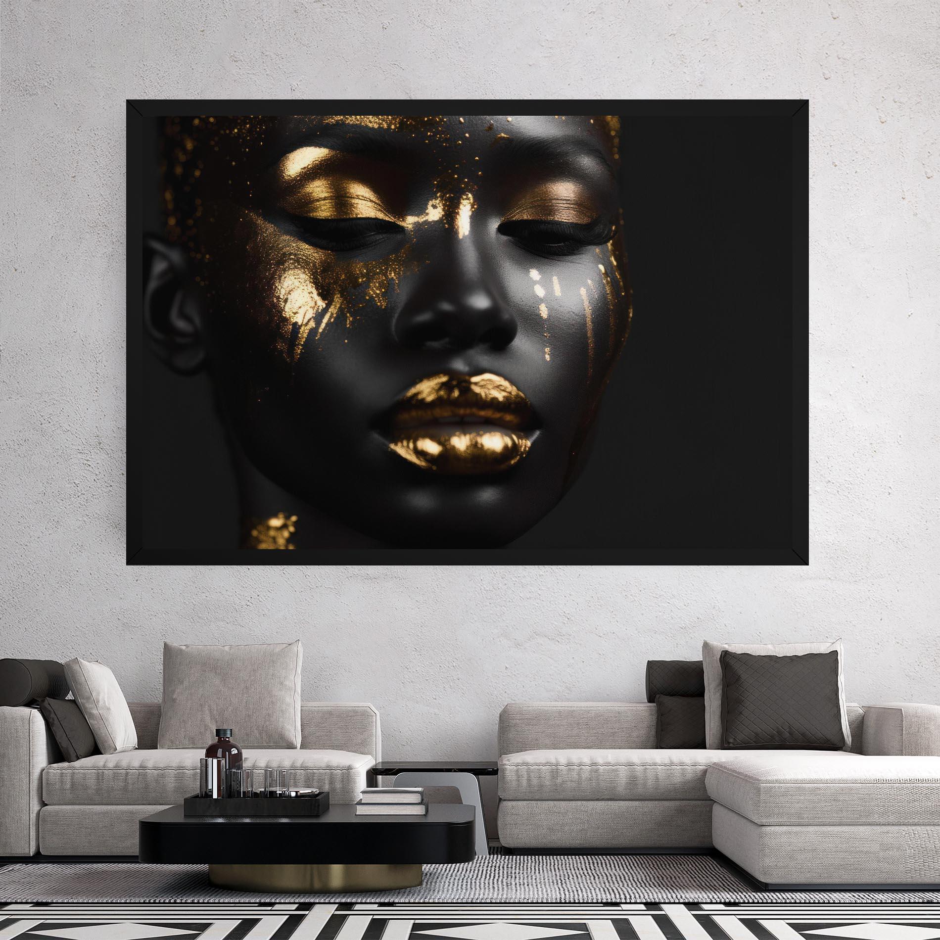 Tablou Canvas Gold Eyes Makeup mockup 2