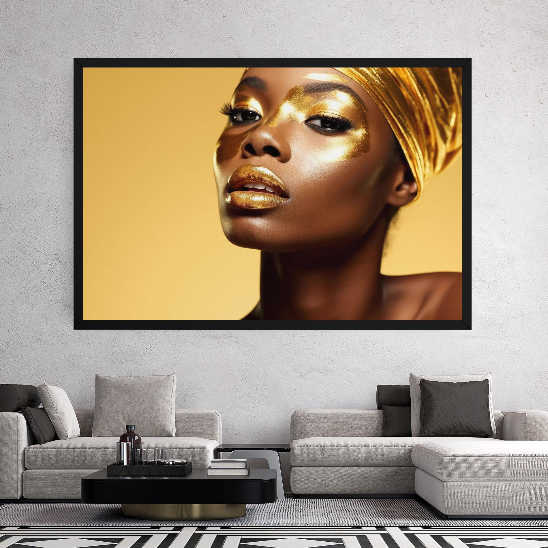 Tablou Canvas Gold Headdress mockup 2