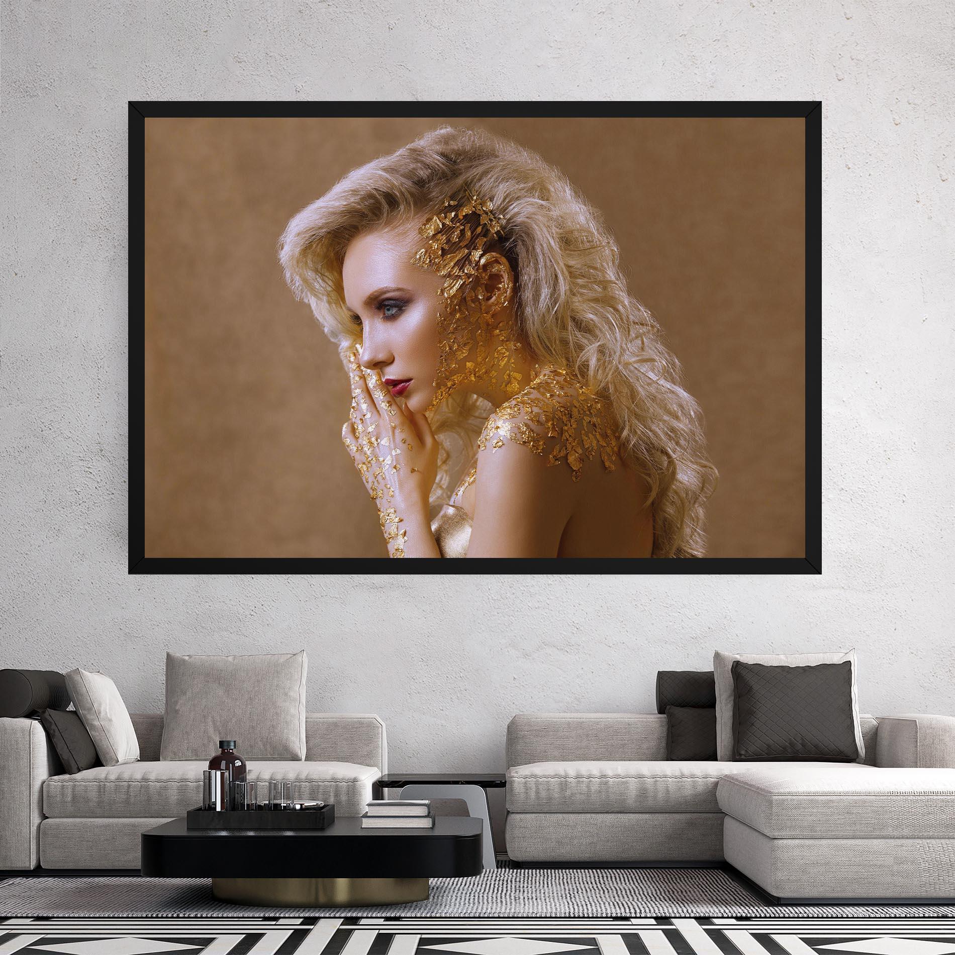 Tablou Canvas Gold Paper Makeup mockup 2