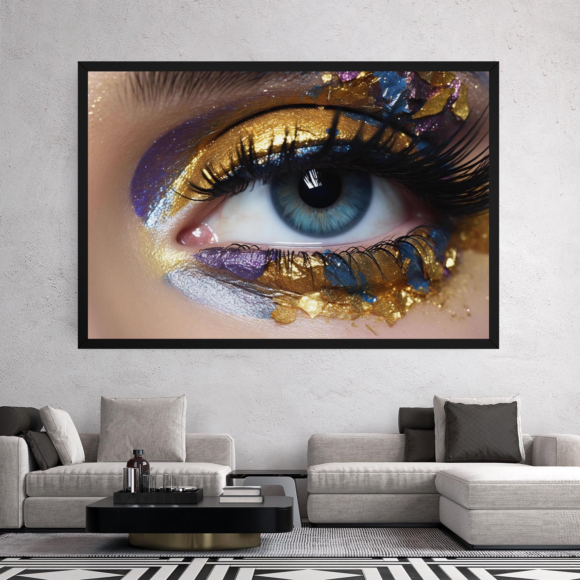 Golden Purple Make Up mockup 2