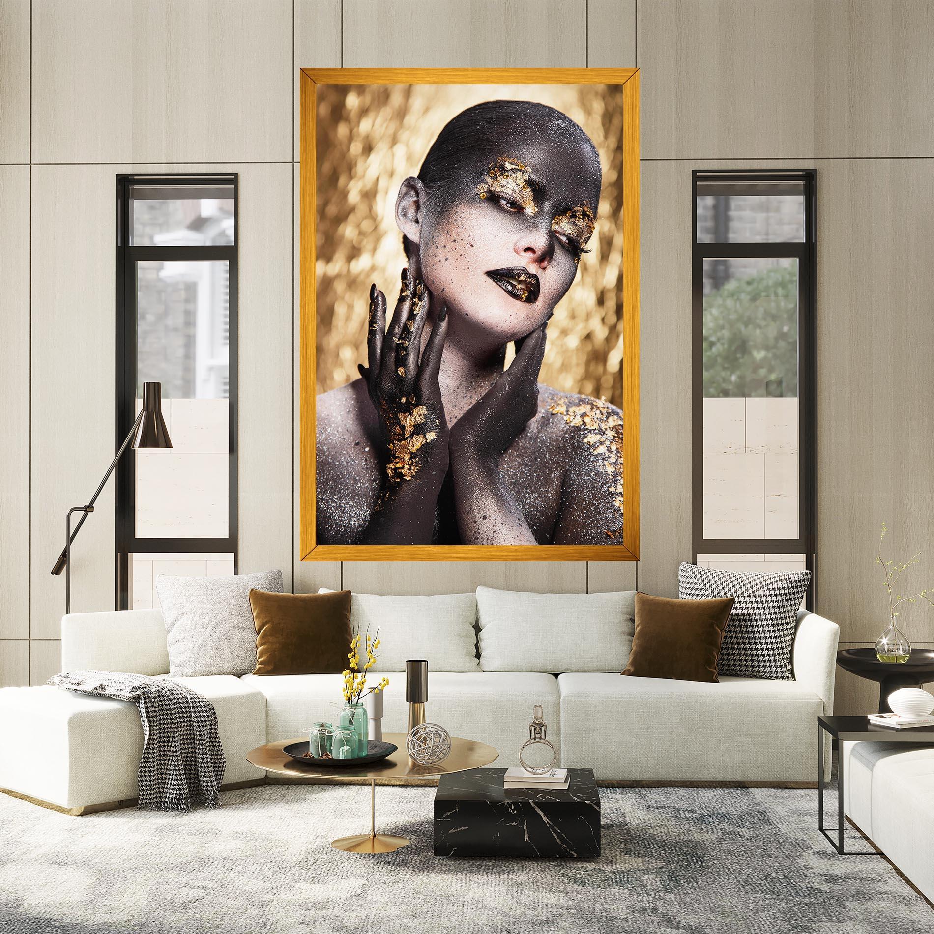 Tablou Canvas Artistic Glitter Makeup mockup 2