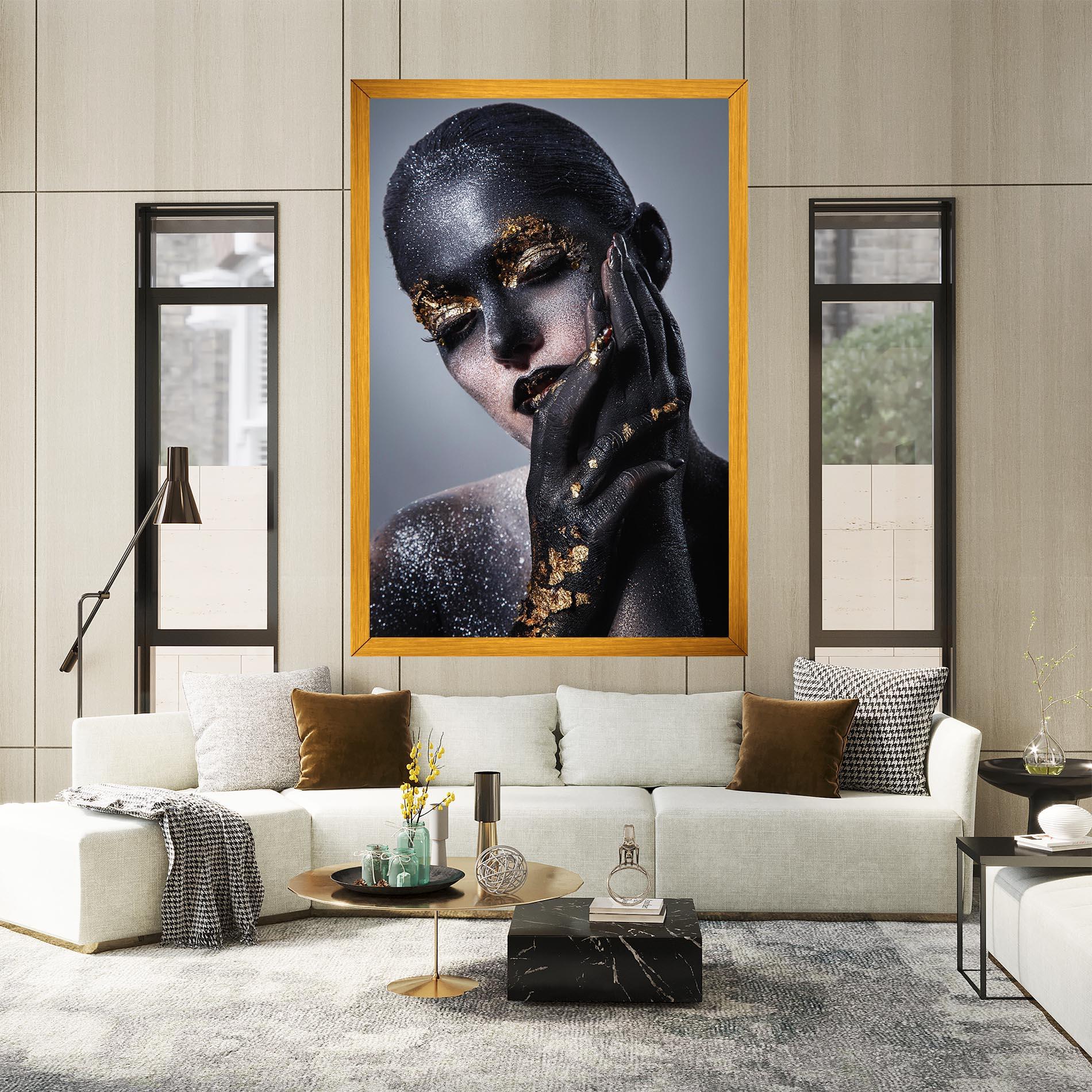 Tablou Canvas Black Artistic Makeup mockup 2